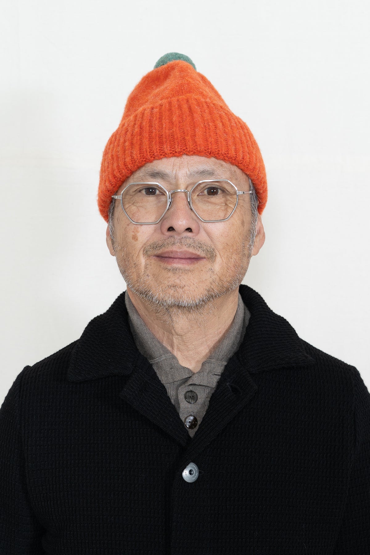 Jo Gordon Plain Hat Contrast Pompom in Furnace