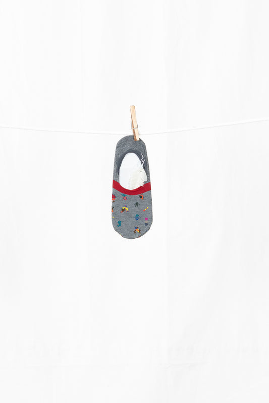 Antipast Cactus Town Cover Women's Socks-Mixed Grey