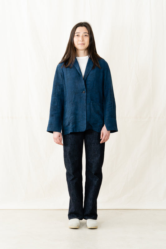 Nymane Drapey Linen Blazer