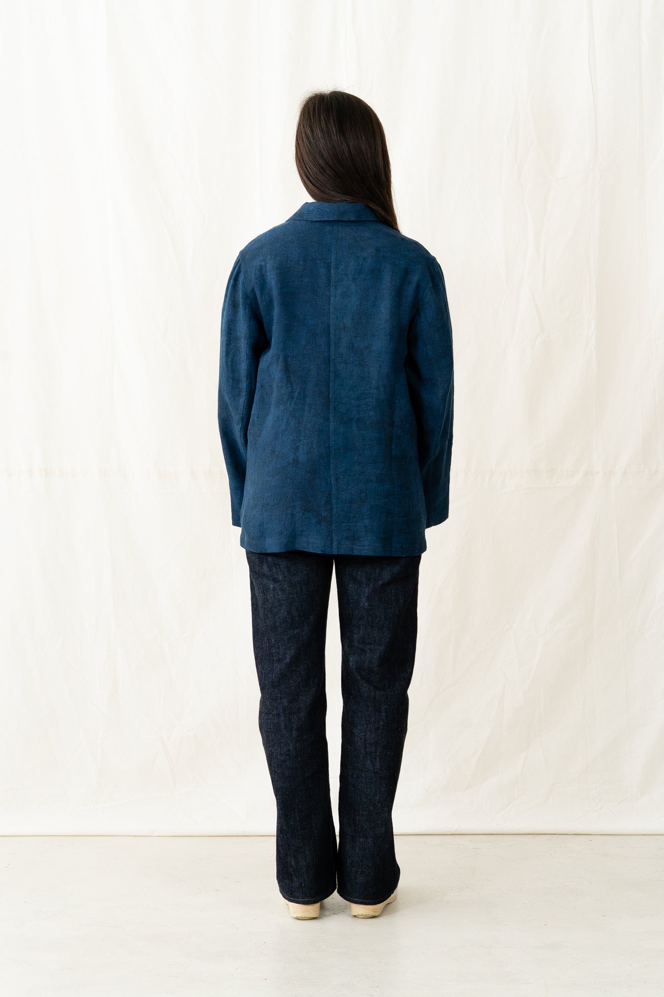 Nymane Drapey Linen Blazer