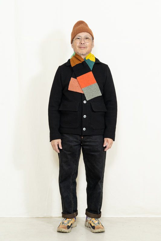 Jo Gordon Small Colorblock Scarf in Bright