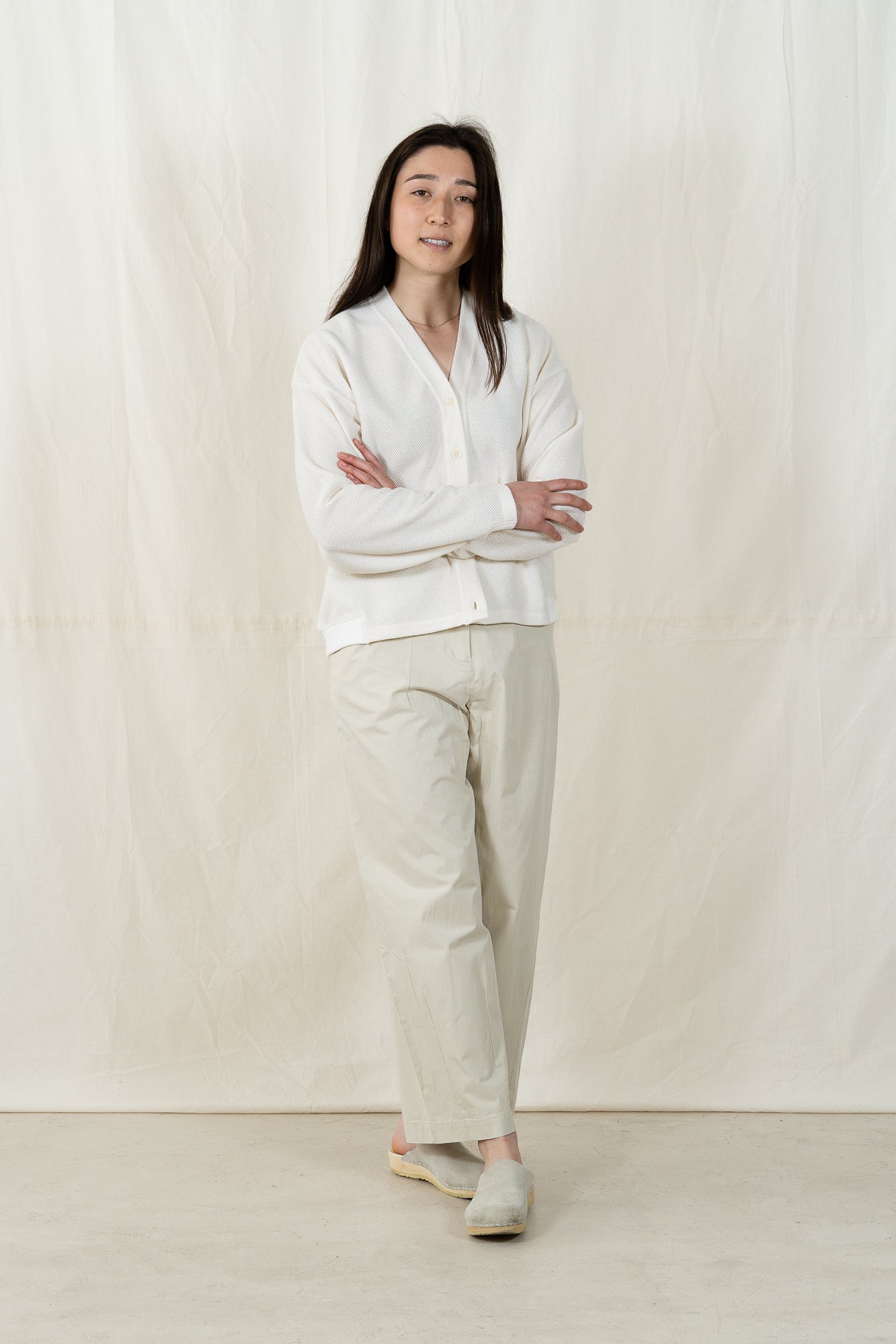 V::Room Cotton Mesh Cardigan