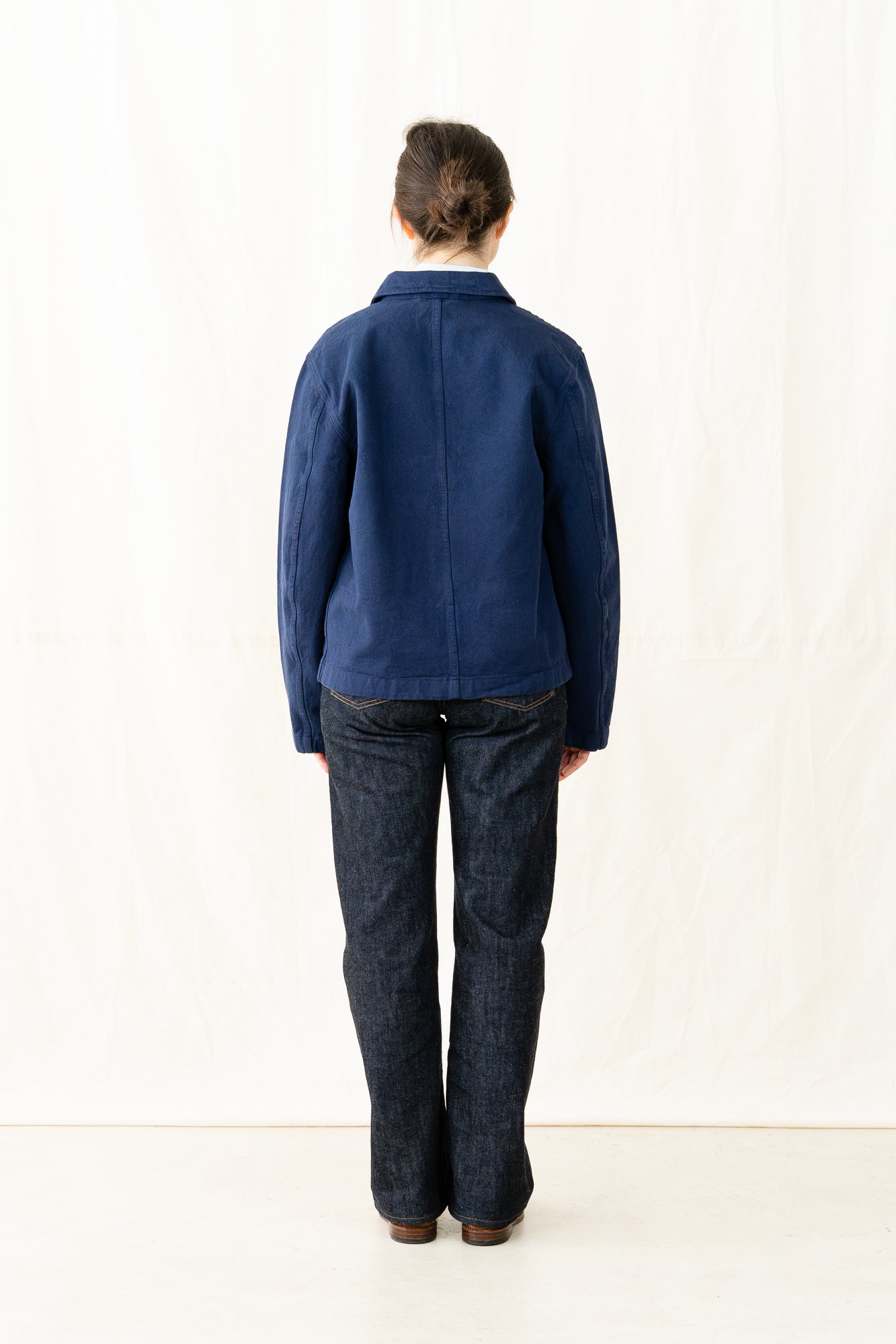 Merz b. Schwanen Cropped Broken Twill Jacket