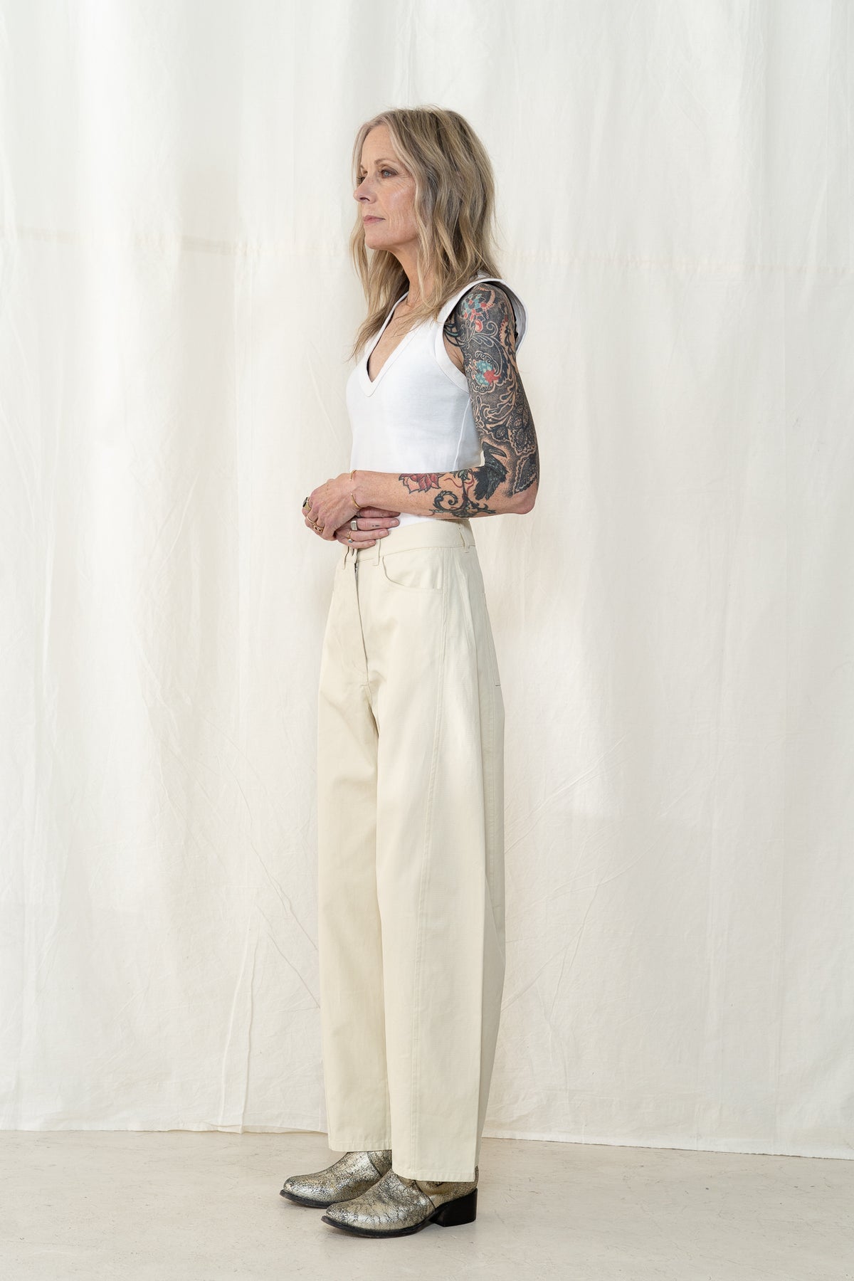 KLOKE Nacre Pant in Stone