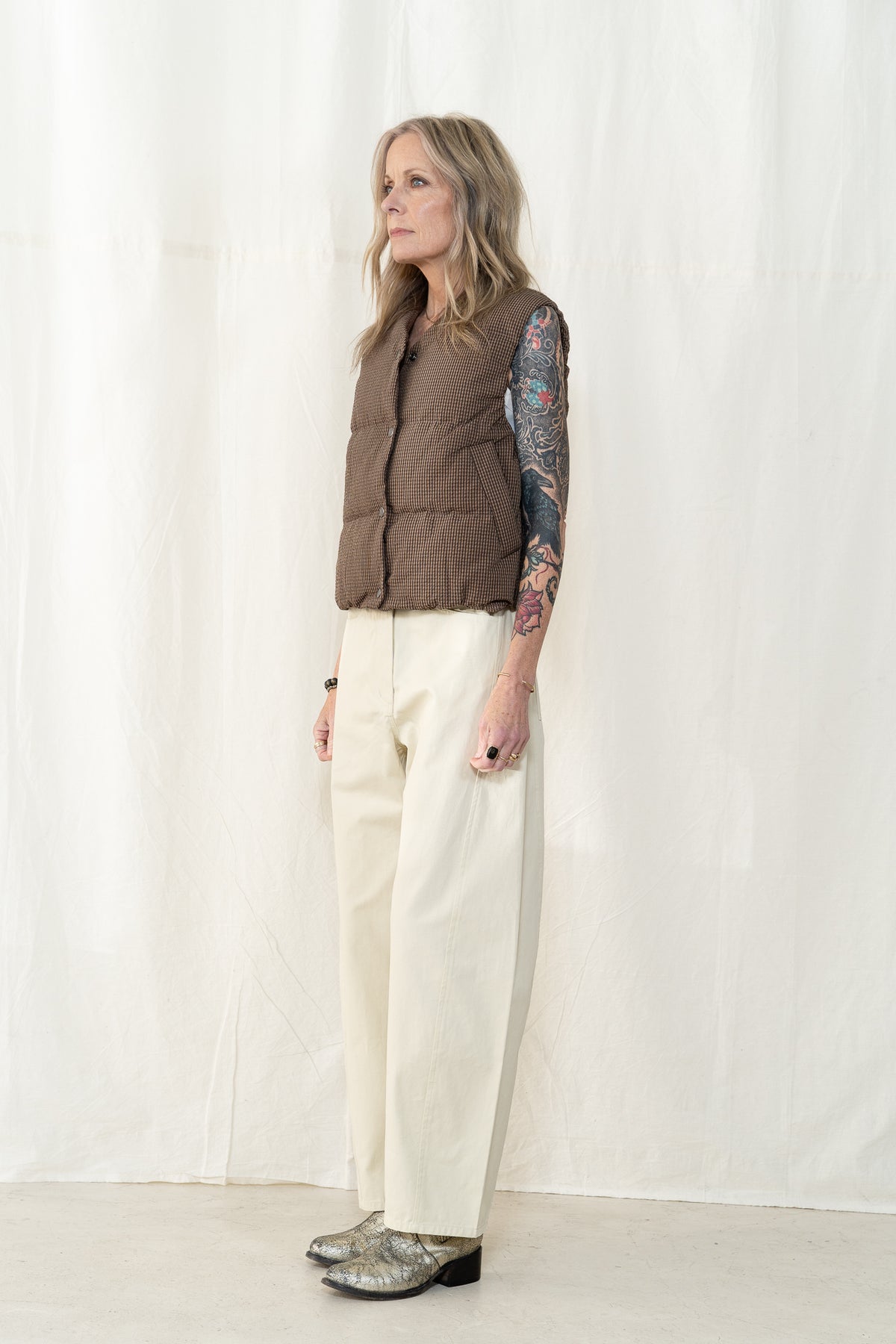 KLOKE Static Quilted Vest in Cocoa