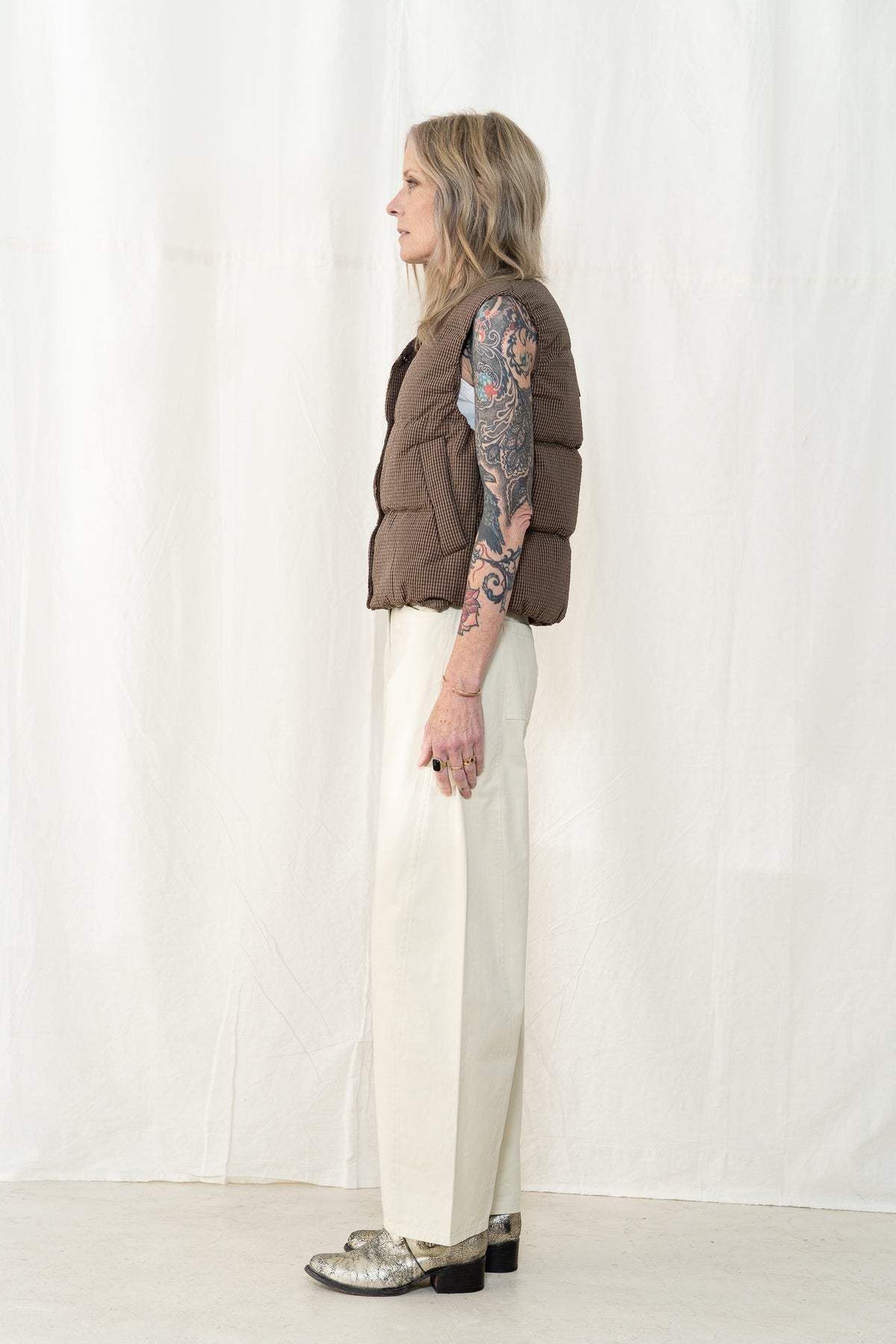 KLOKE Static Quilted Vest in Cocoa
