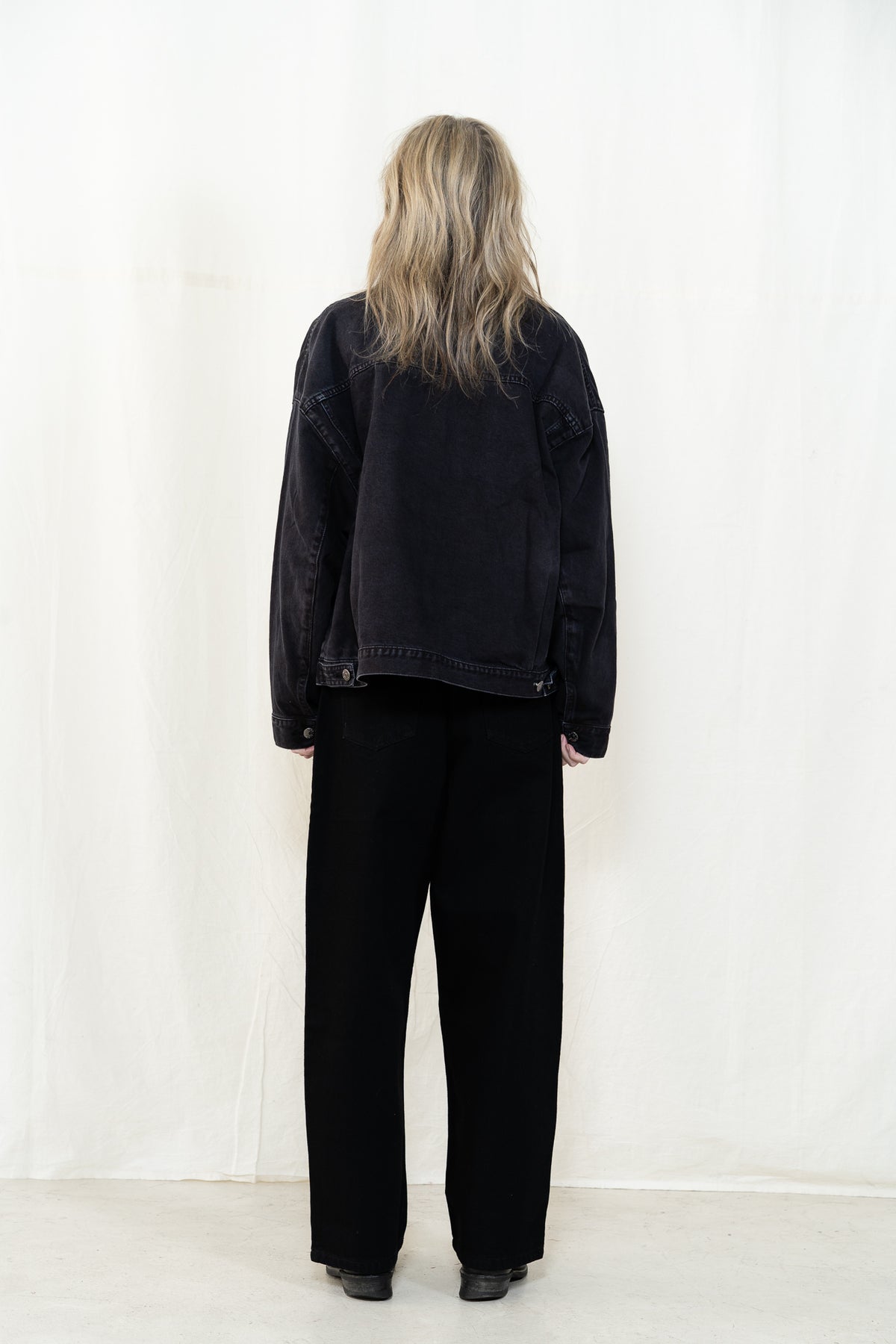 KLOKE Halt Denim Jacket in Black Fade