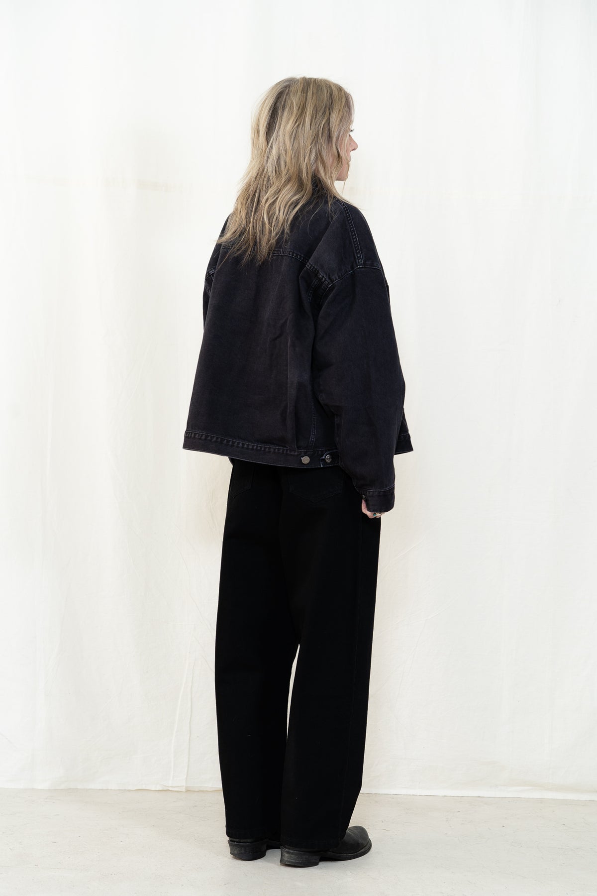 KLOKE Halt Denim Jacket in Black Fade