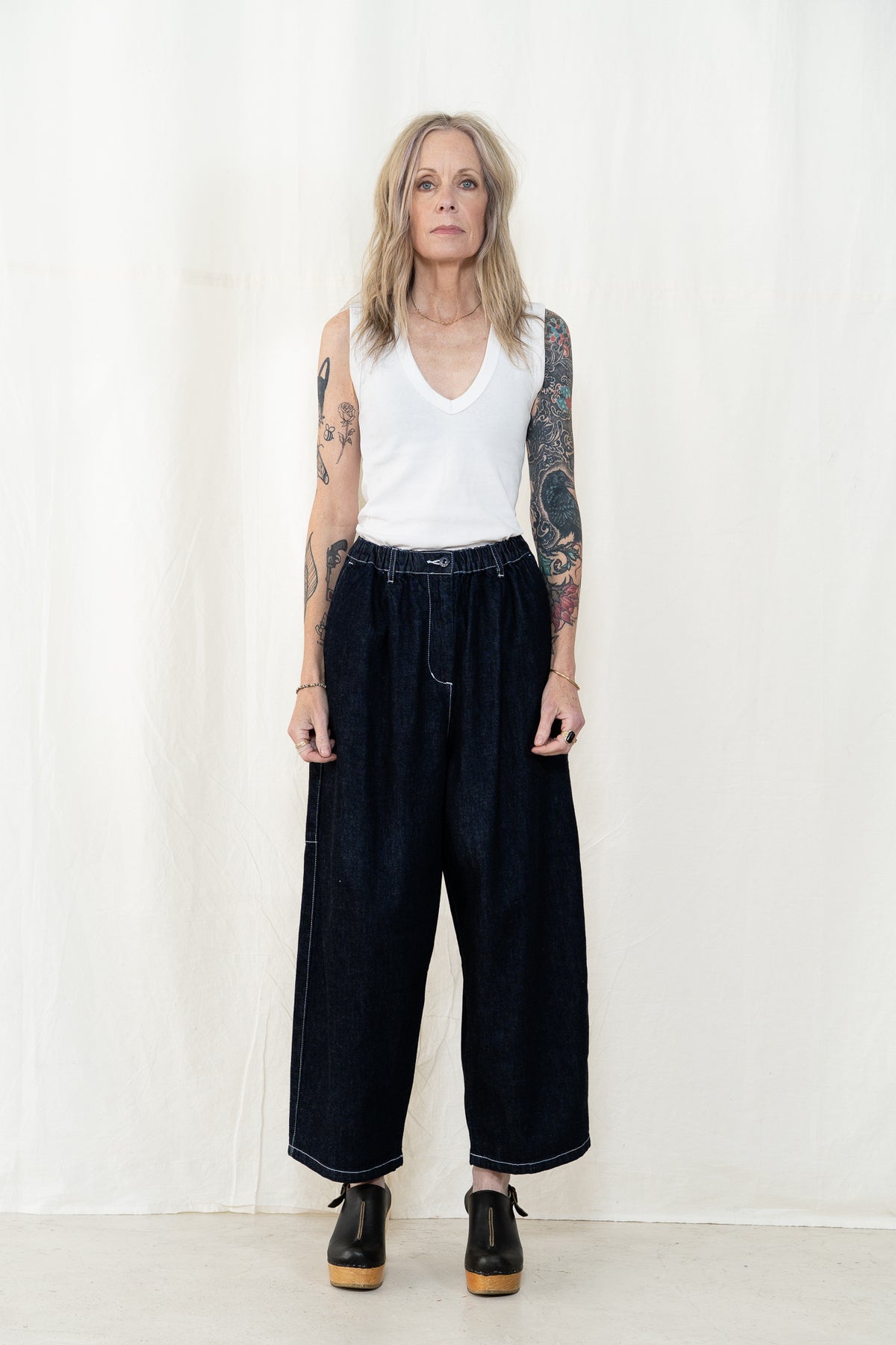 KLOKE Wisp Elasticated Jean in Dark Indigo