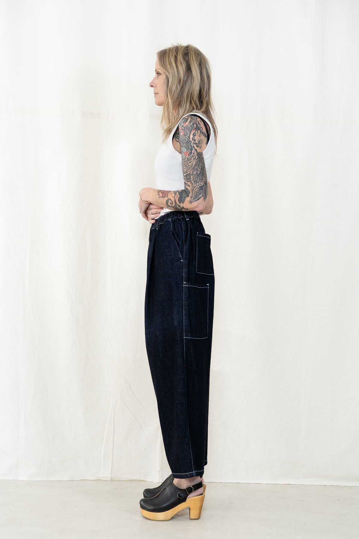 KLOKE Wisp Elasticated Jean in Dark Indigo