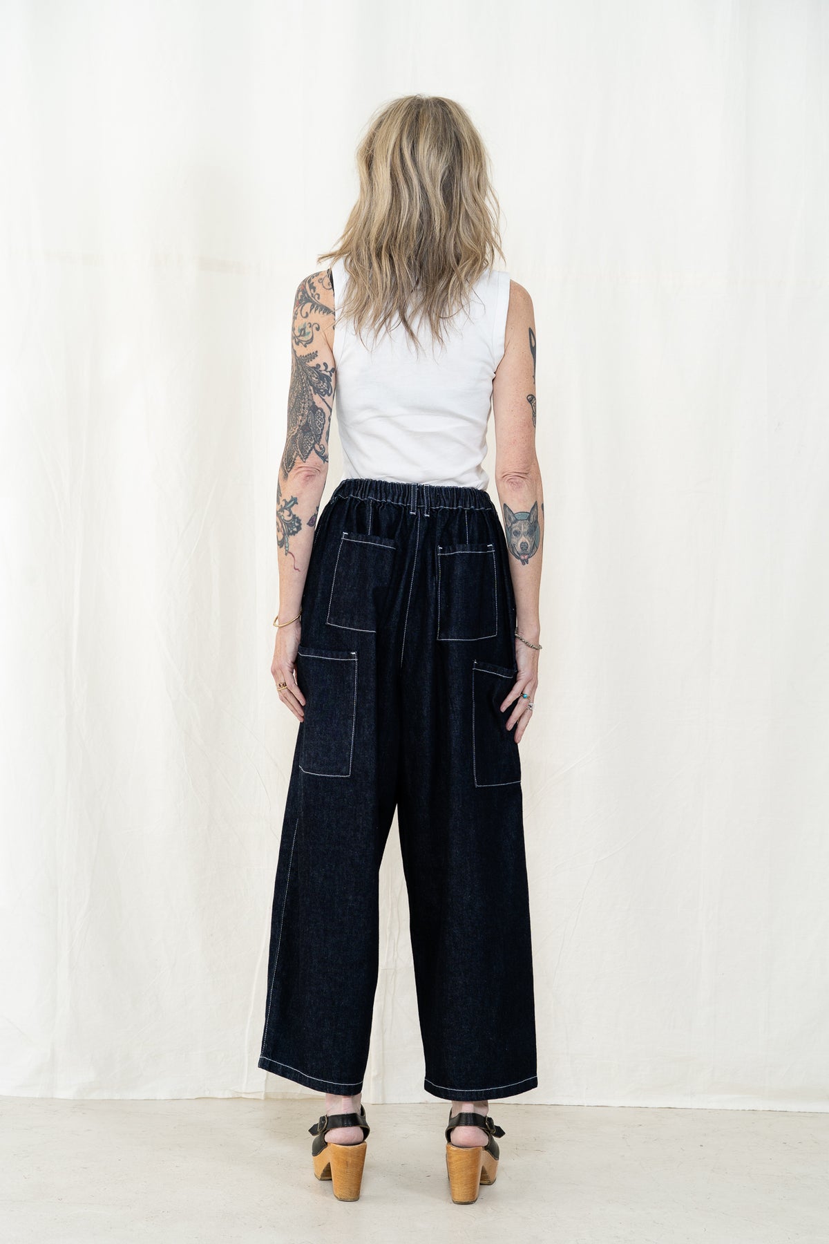 KLOKE Wisp Elasticated Jean in Dark Indigo