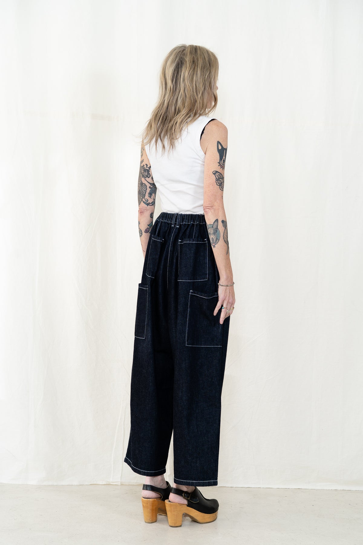 KLOKE Wisp Elasticated Jean in Dark Indigo