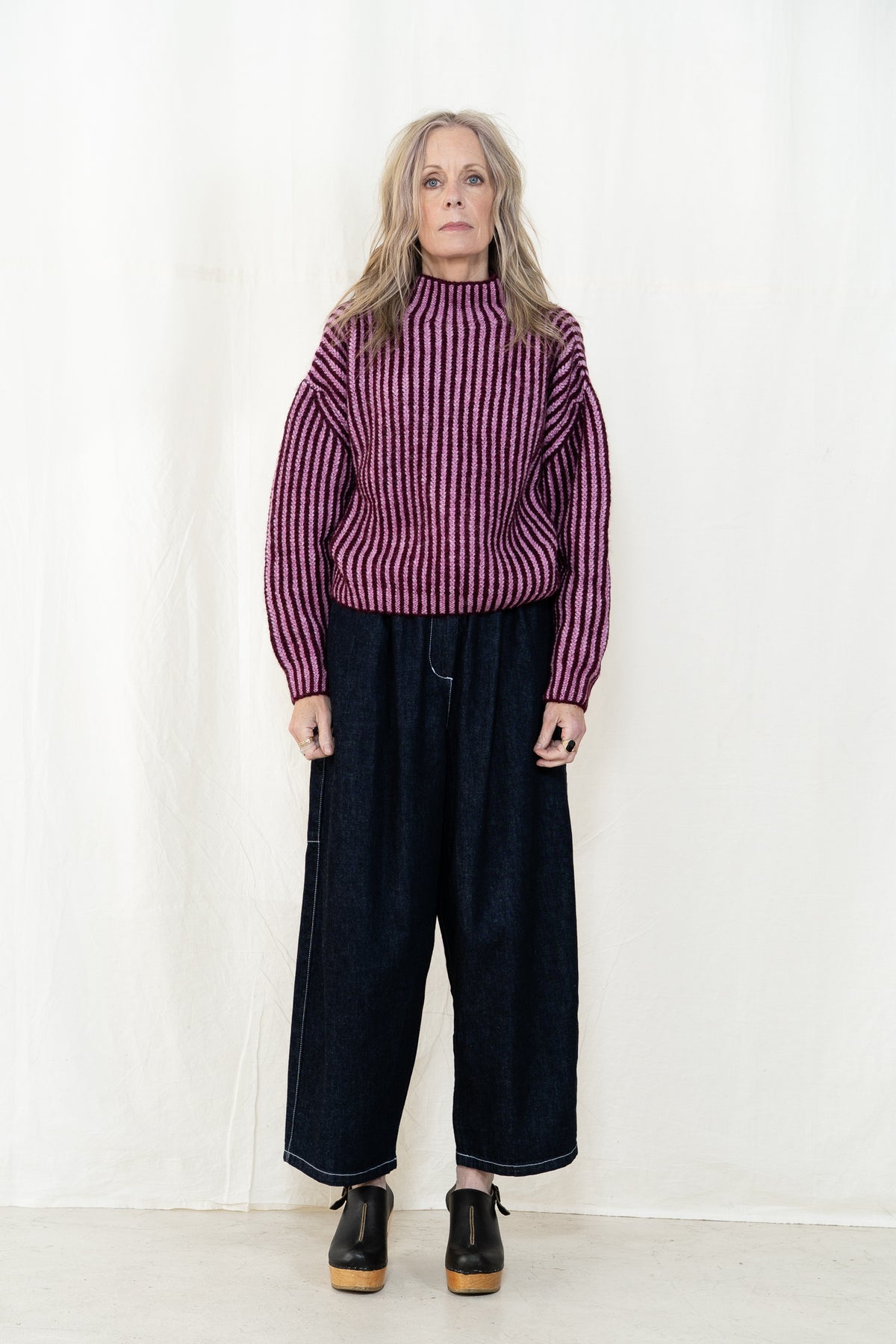 Micaela Greg Ines Sweater in Berry