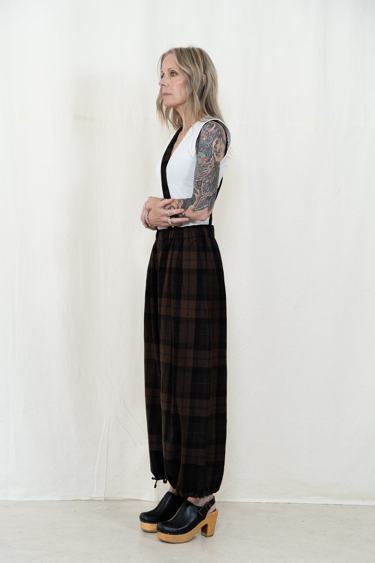 Engineered Garments Balloon Pant in Brown Plaid