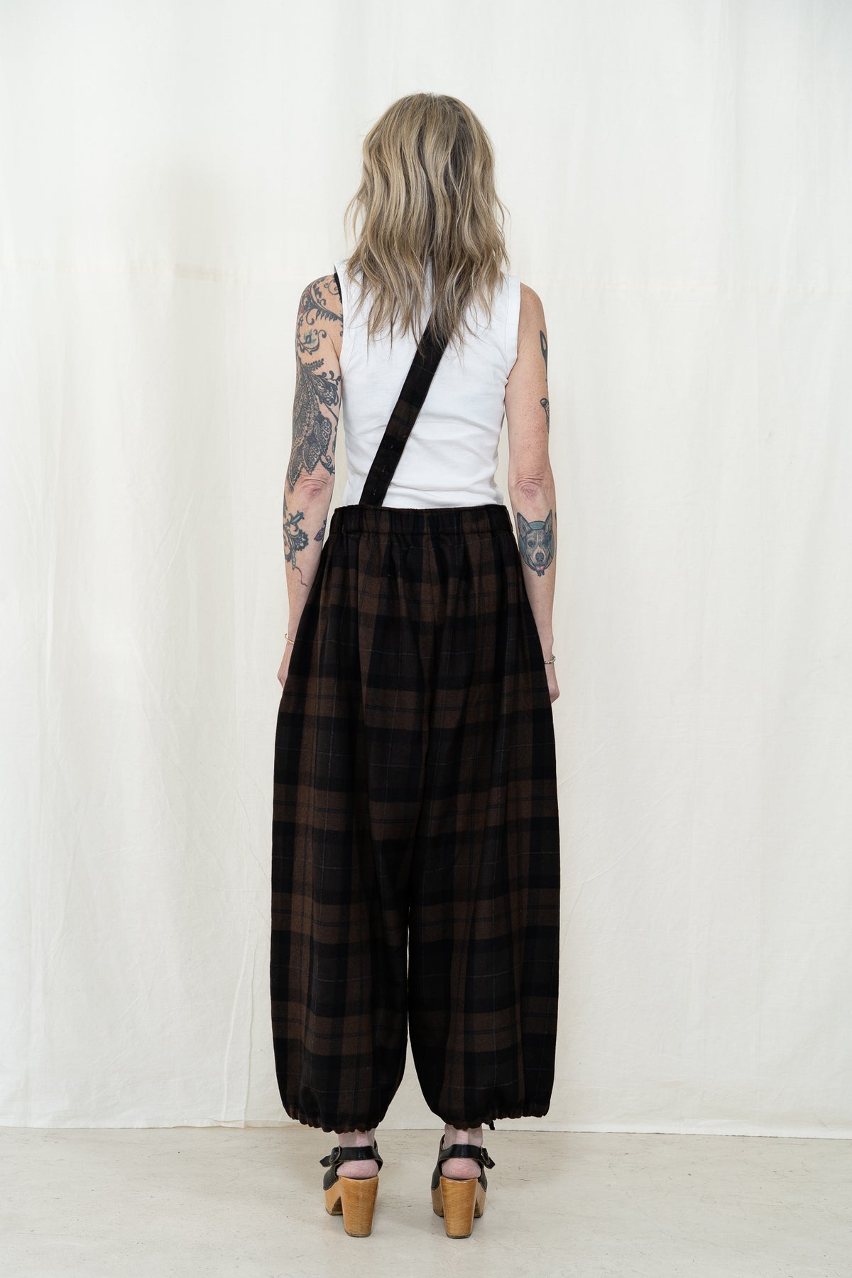 Engineered Garments Balloon Pant in Brown Plaid