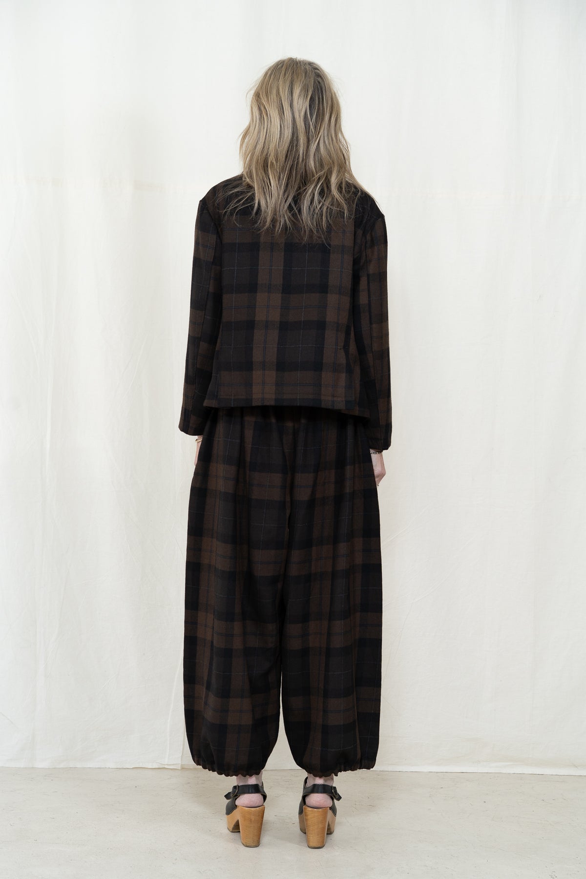 Engineered Garments CN Jacket in Brown Plaid