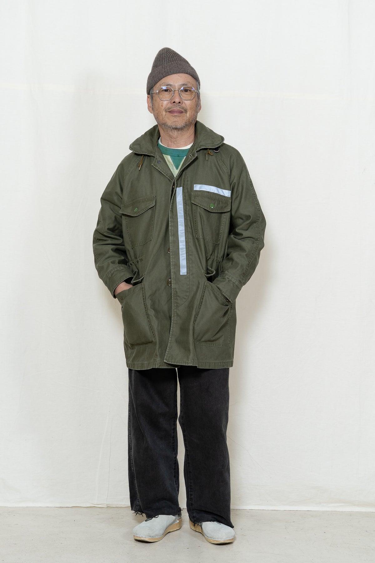 Chimala Air Force Cattle Jacket in Khaki Green