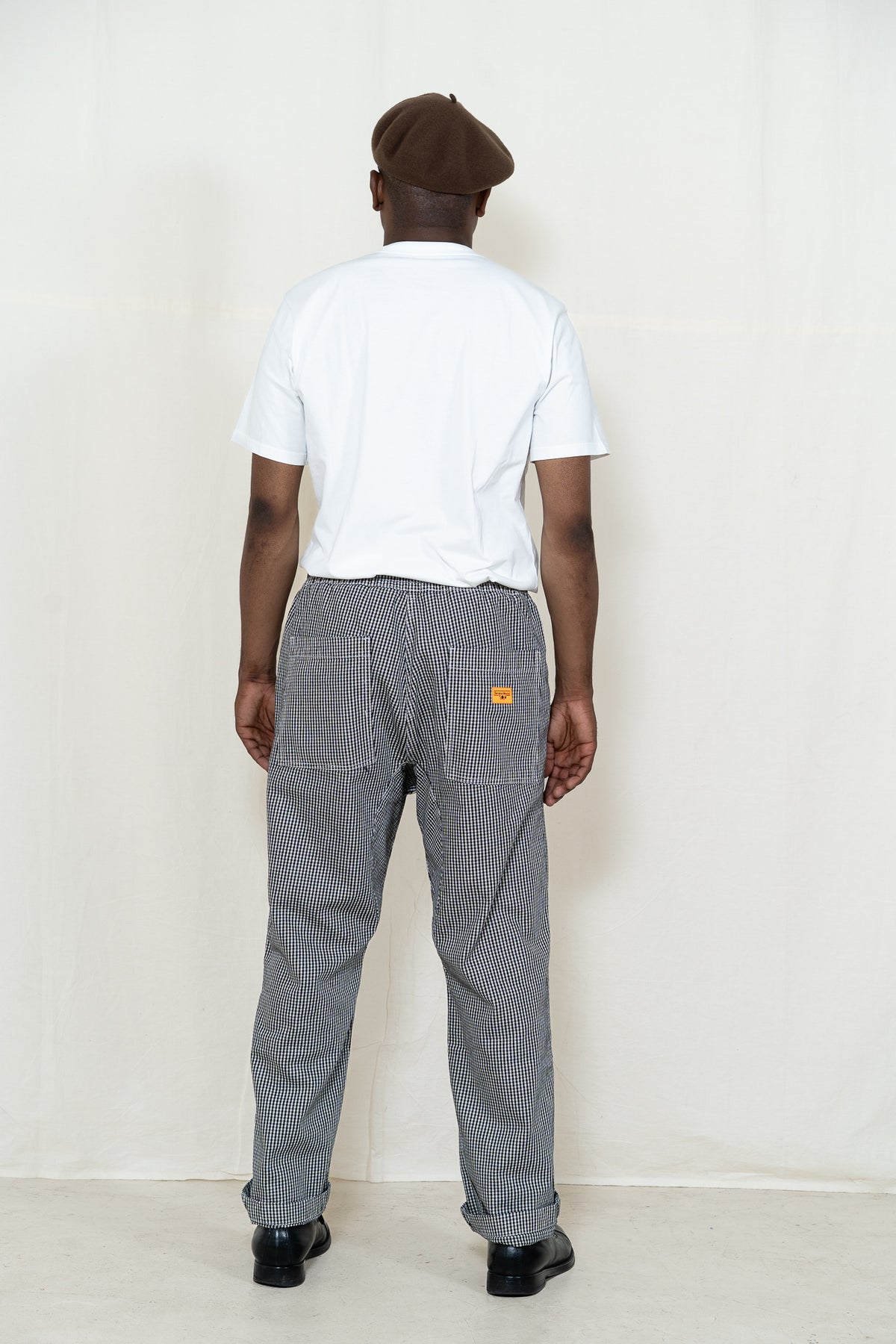 Service Works House Gingham Chef Pants in Black