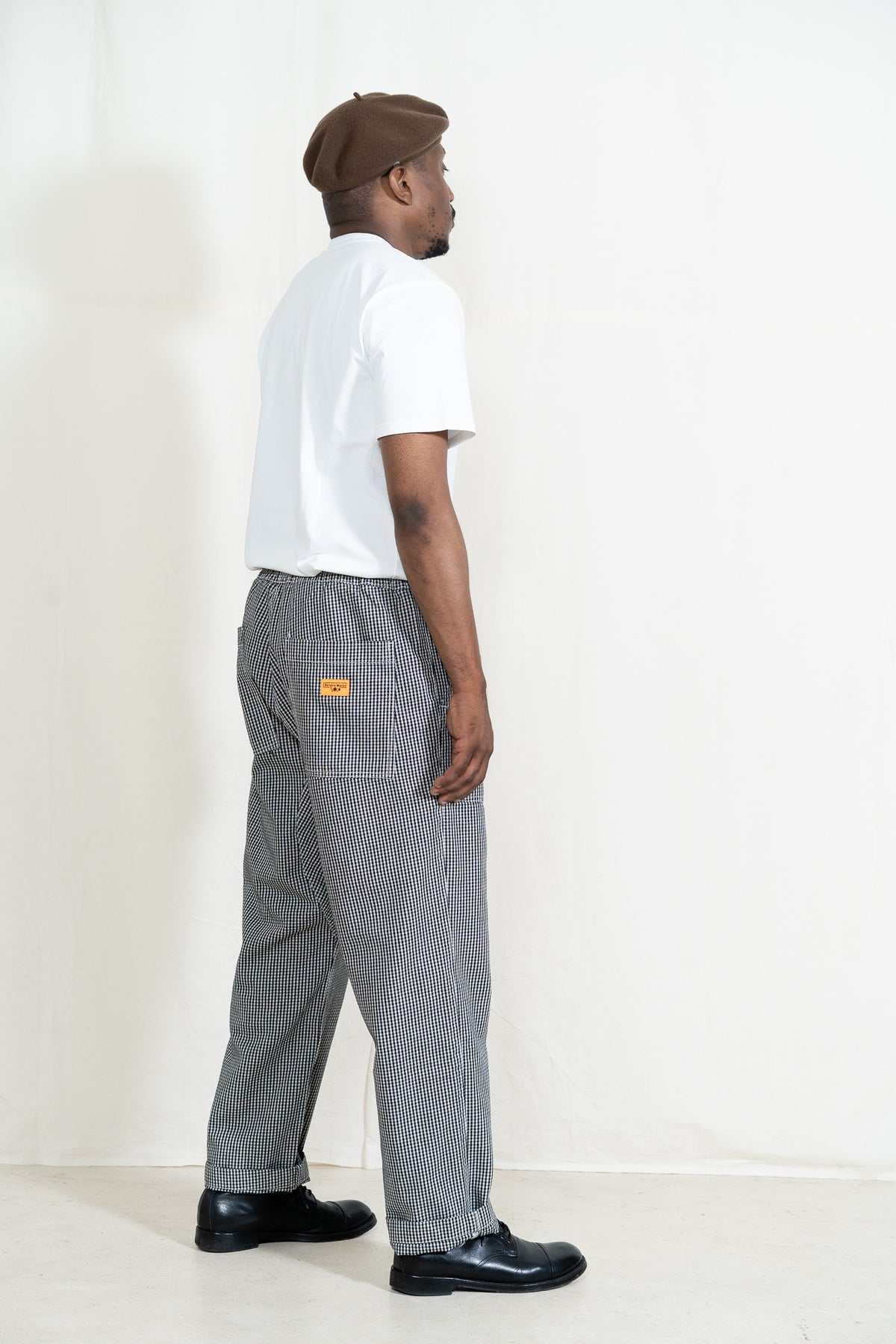 Service Works House Gingham Chef Pants in Black