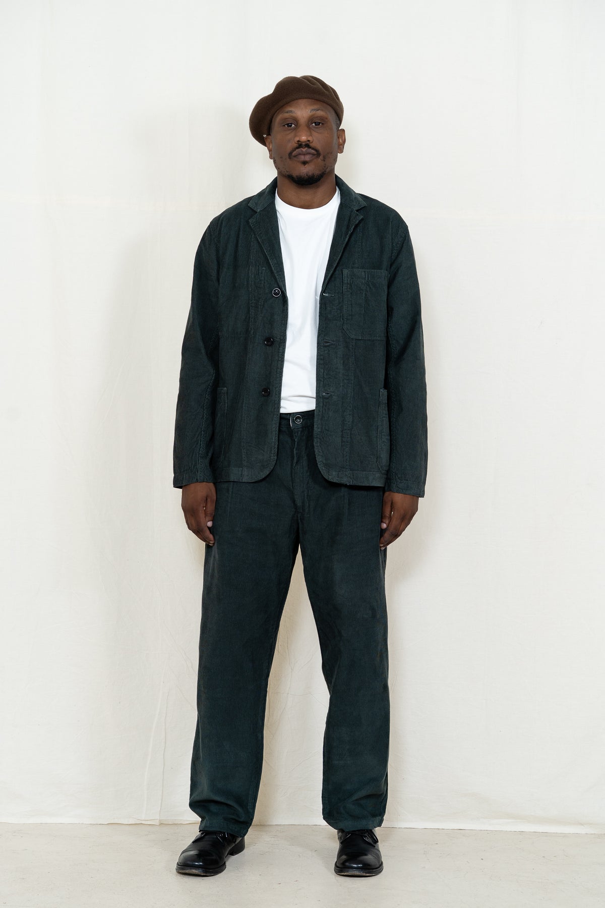 Service Works Cord Server Suit Jacket in Jewel Green
