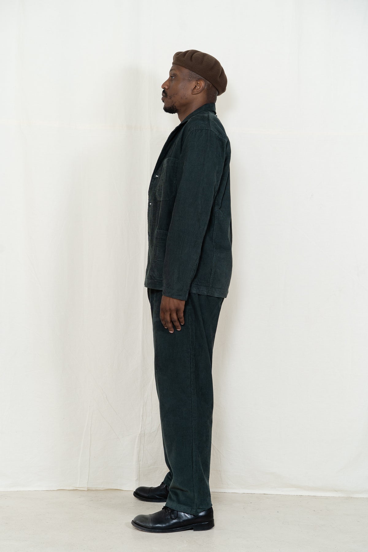 Service Works Cord Server Suit Jacket in Jewel Green
