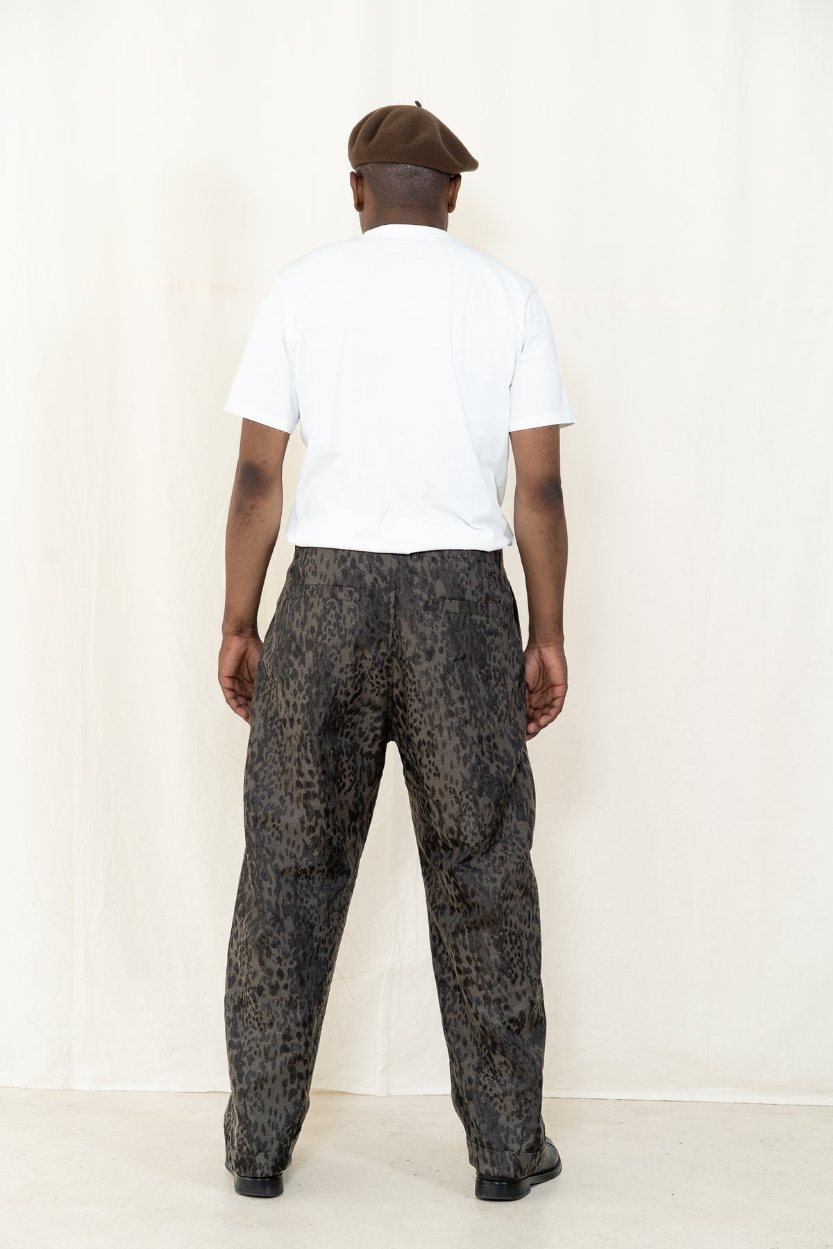 HANSEN Bobby Trouser in Camo Leopard