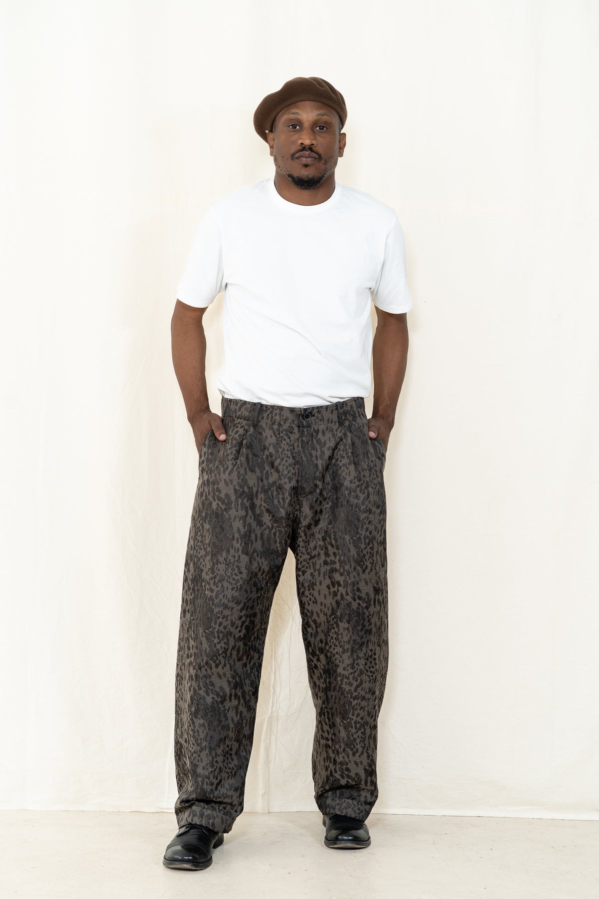 HANSEN Bobby Trouser in Camo Leopard