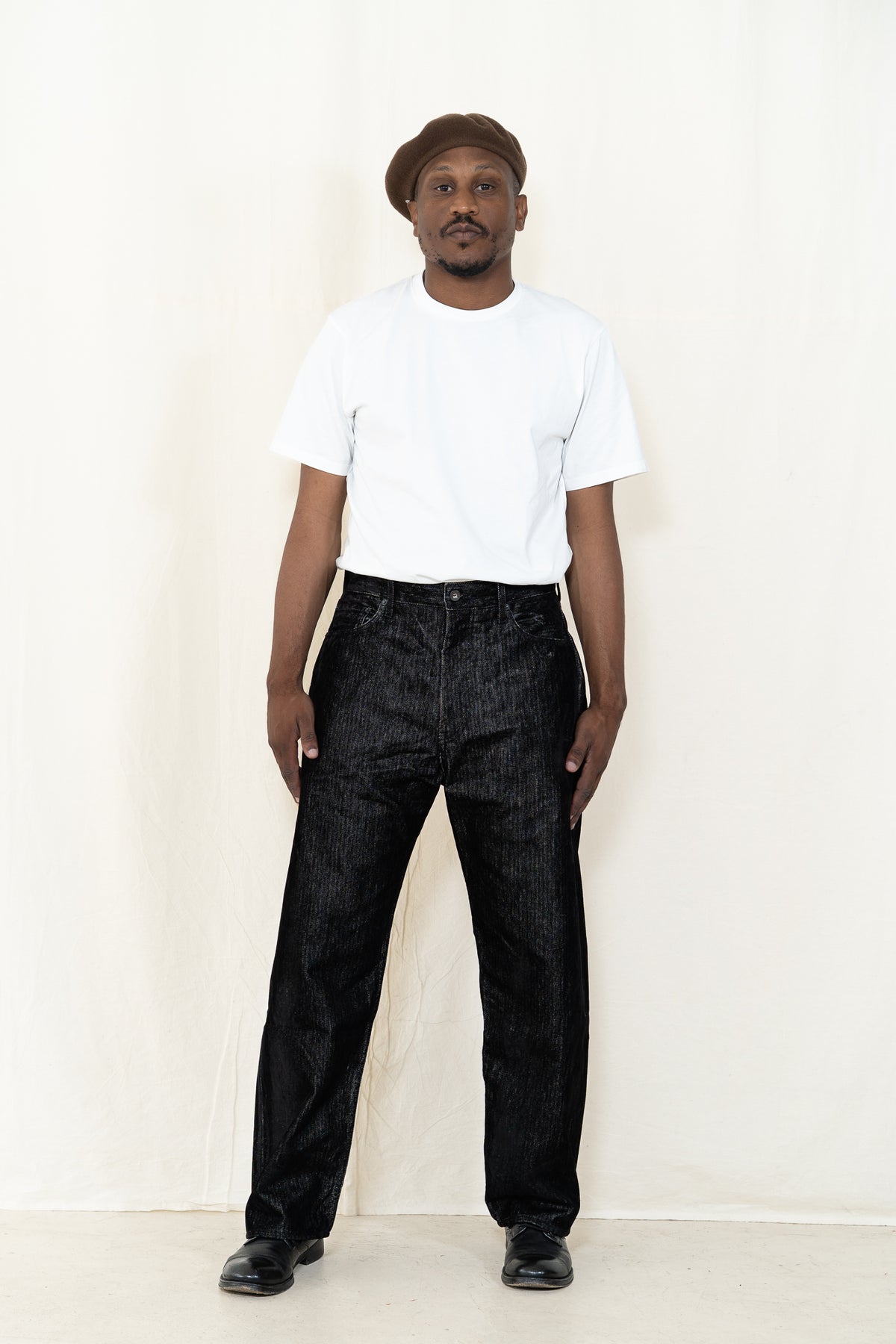 Engineered Garments RF Jeans in Black Herringbone