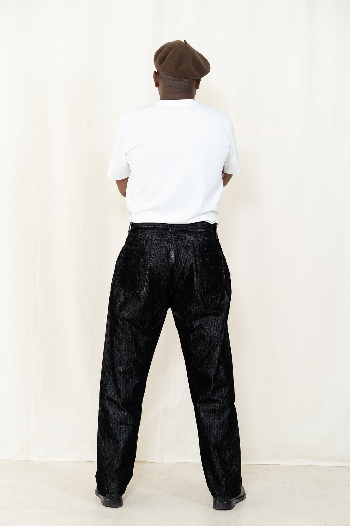 Engineered Garments RF Jeans in Black Herringbone