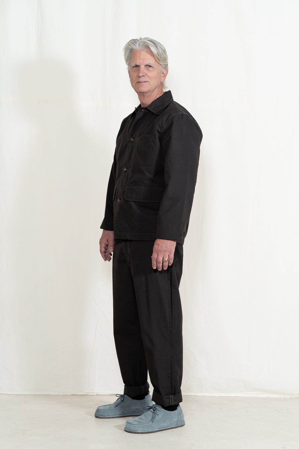 Universal Works Canvas Warmus Jacket in Brown