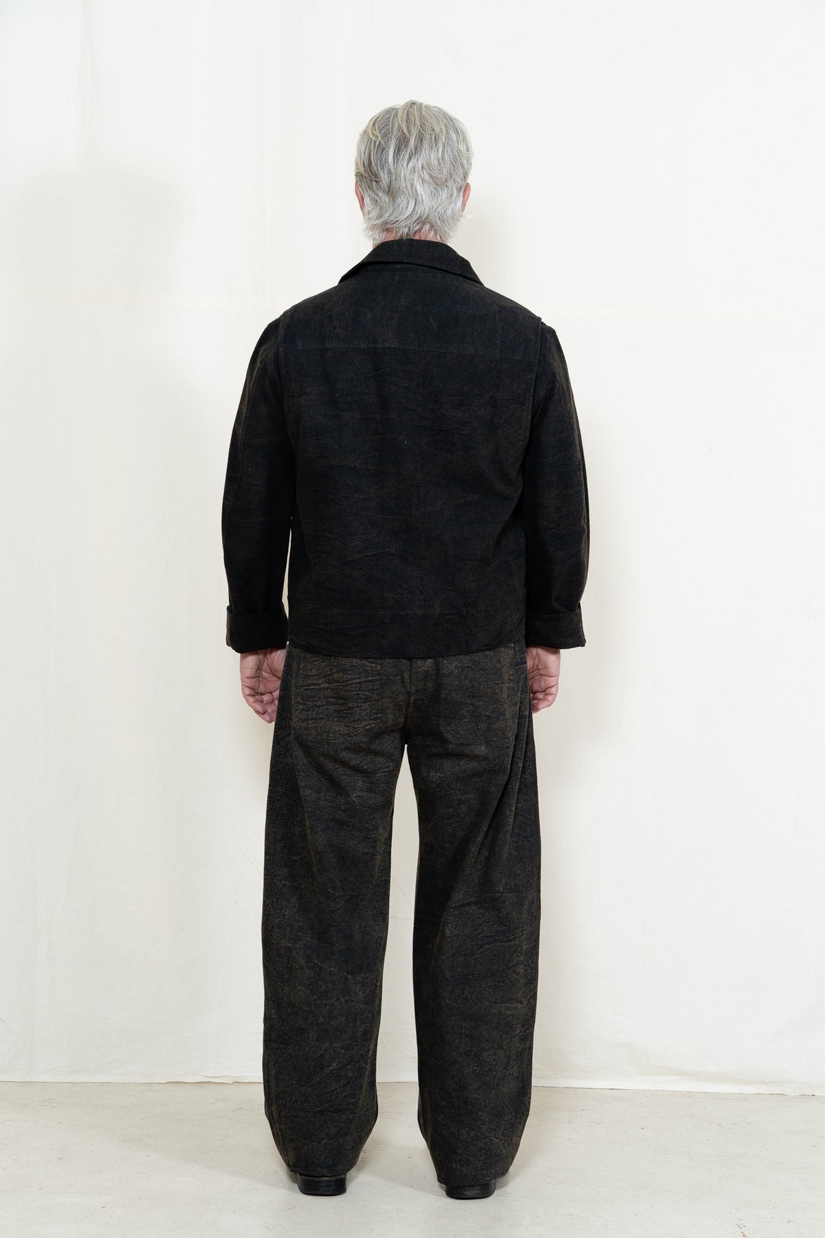 INDI + ASH Cropped Utility Jacket in Iron