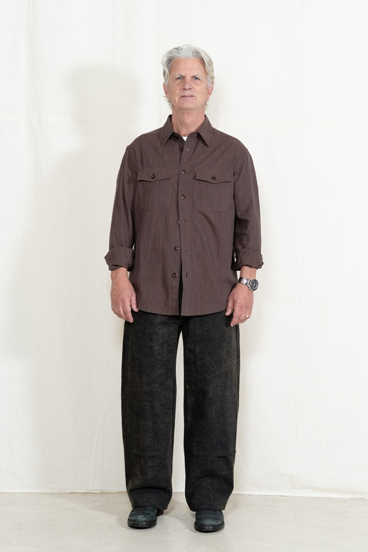 INDI + ASH Smith Workshirt in Coyote/Indigo