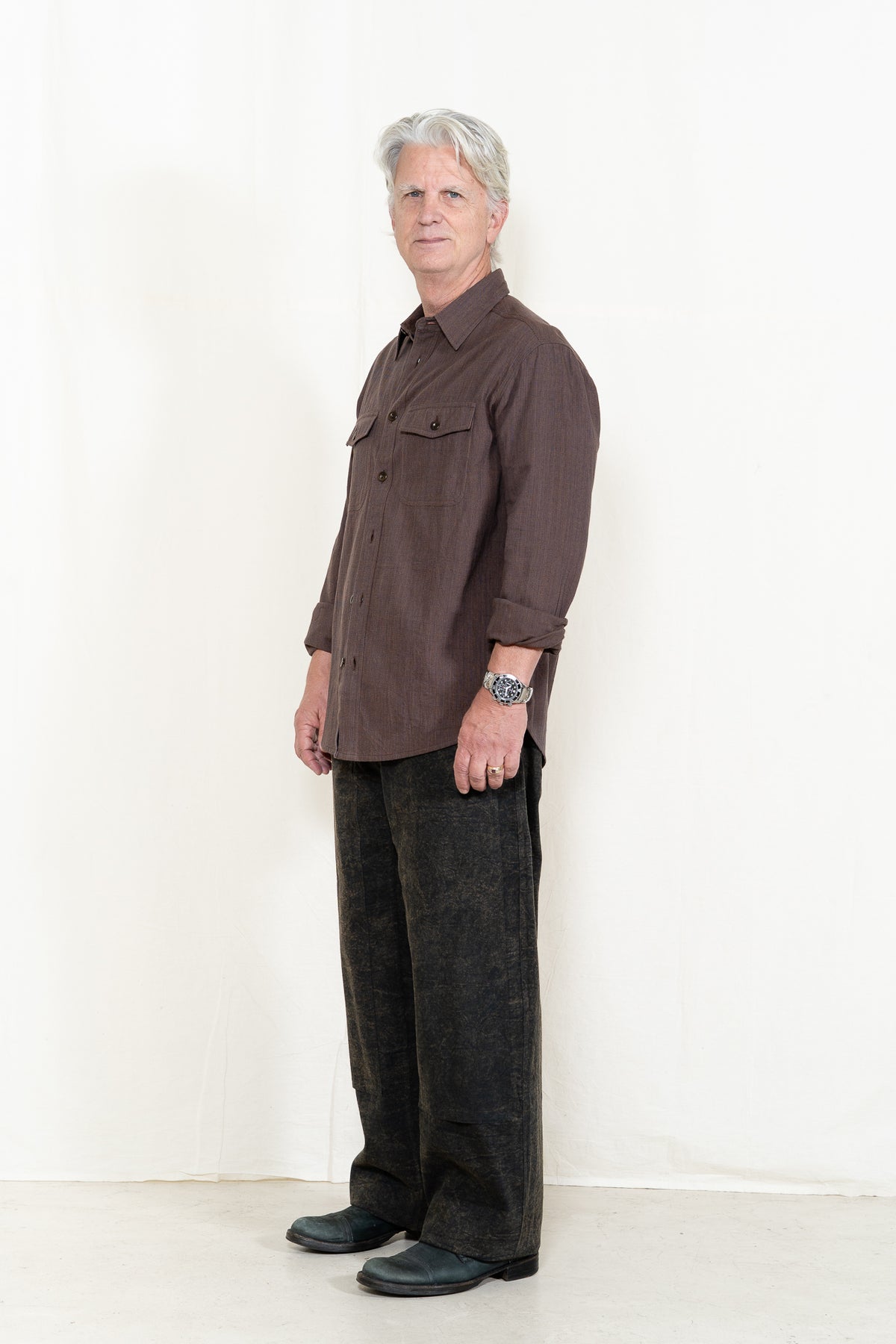 INDI + ASH Smith Workshirt in Coyote/Indigo