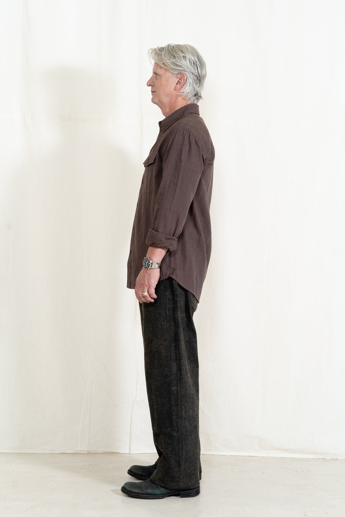 INDI + ASH Smith Workshirt in Coyote/Indigo