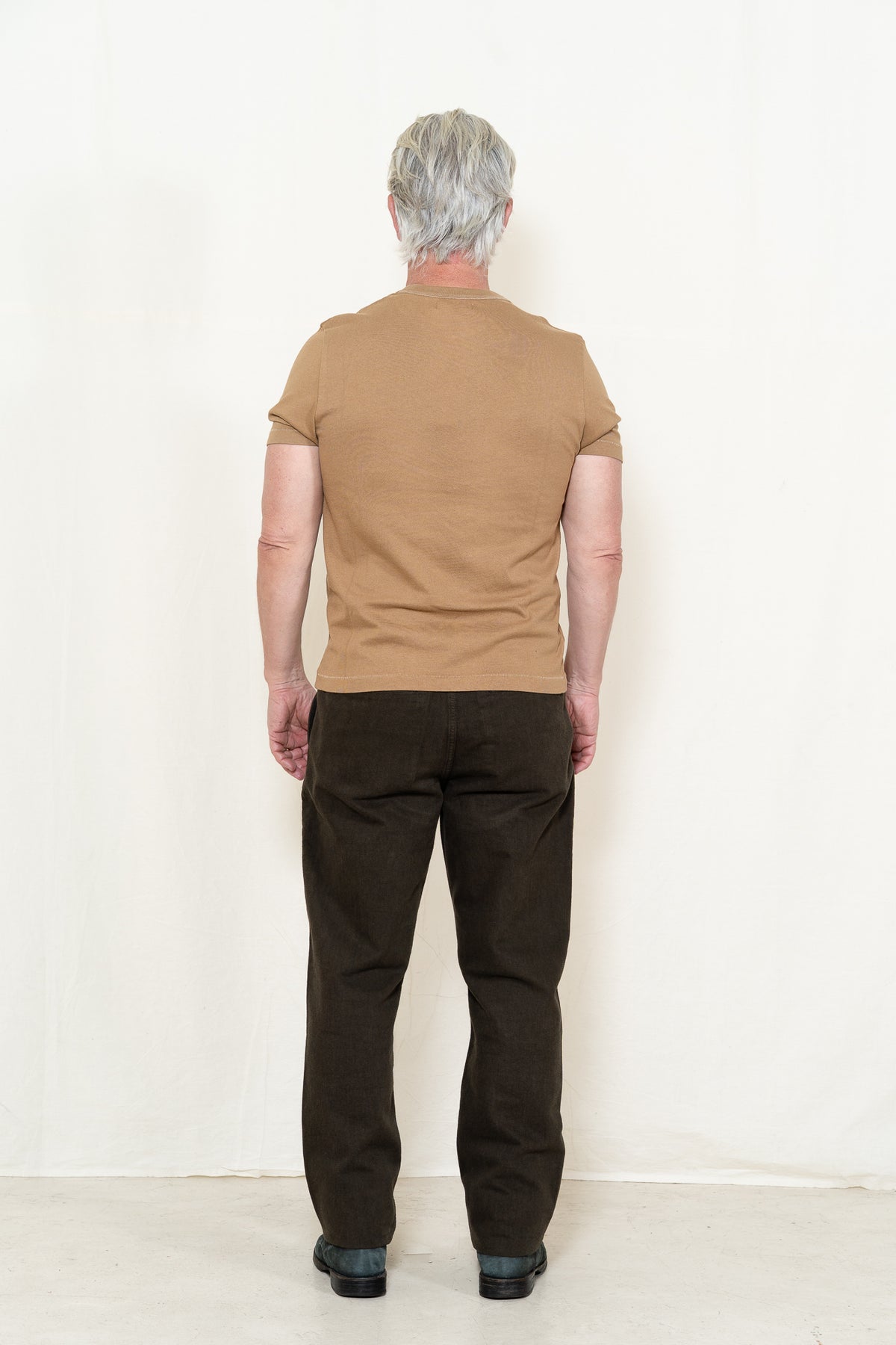 Merz b. Schwanen Jersey 03 T-Shirt in Dusted Khaki