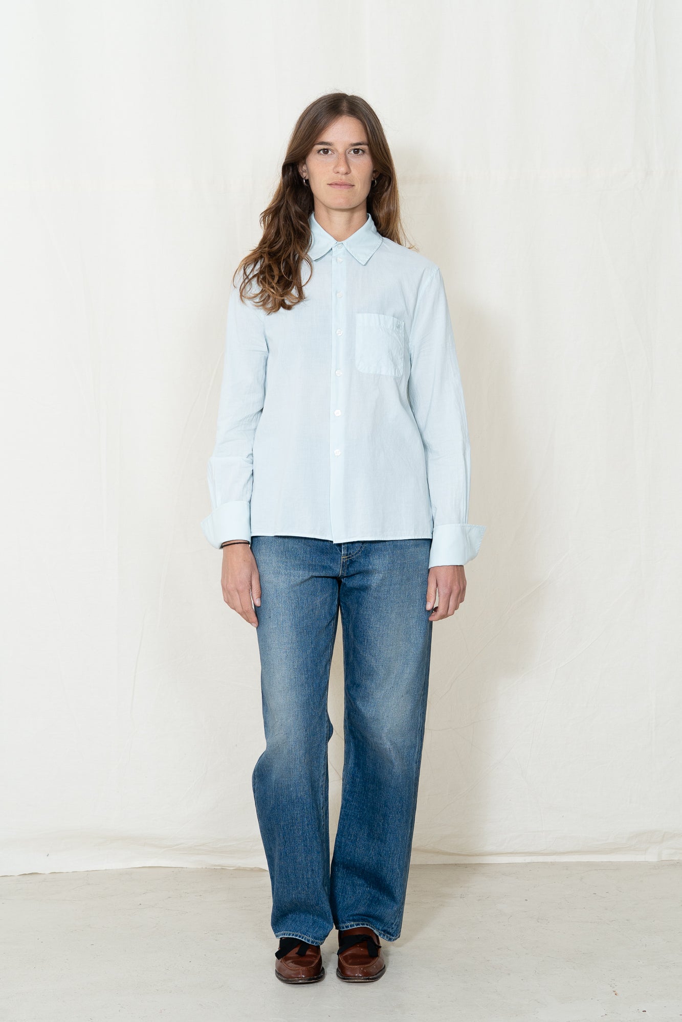 Merz b. Schwanen Women's Poplin Shirt Blouse