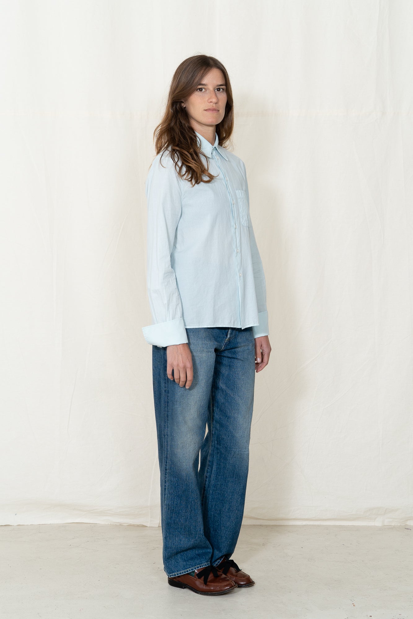 Merz b. Schwanen Women's Poplin Shirt Blouse