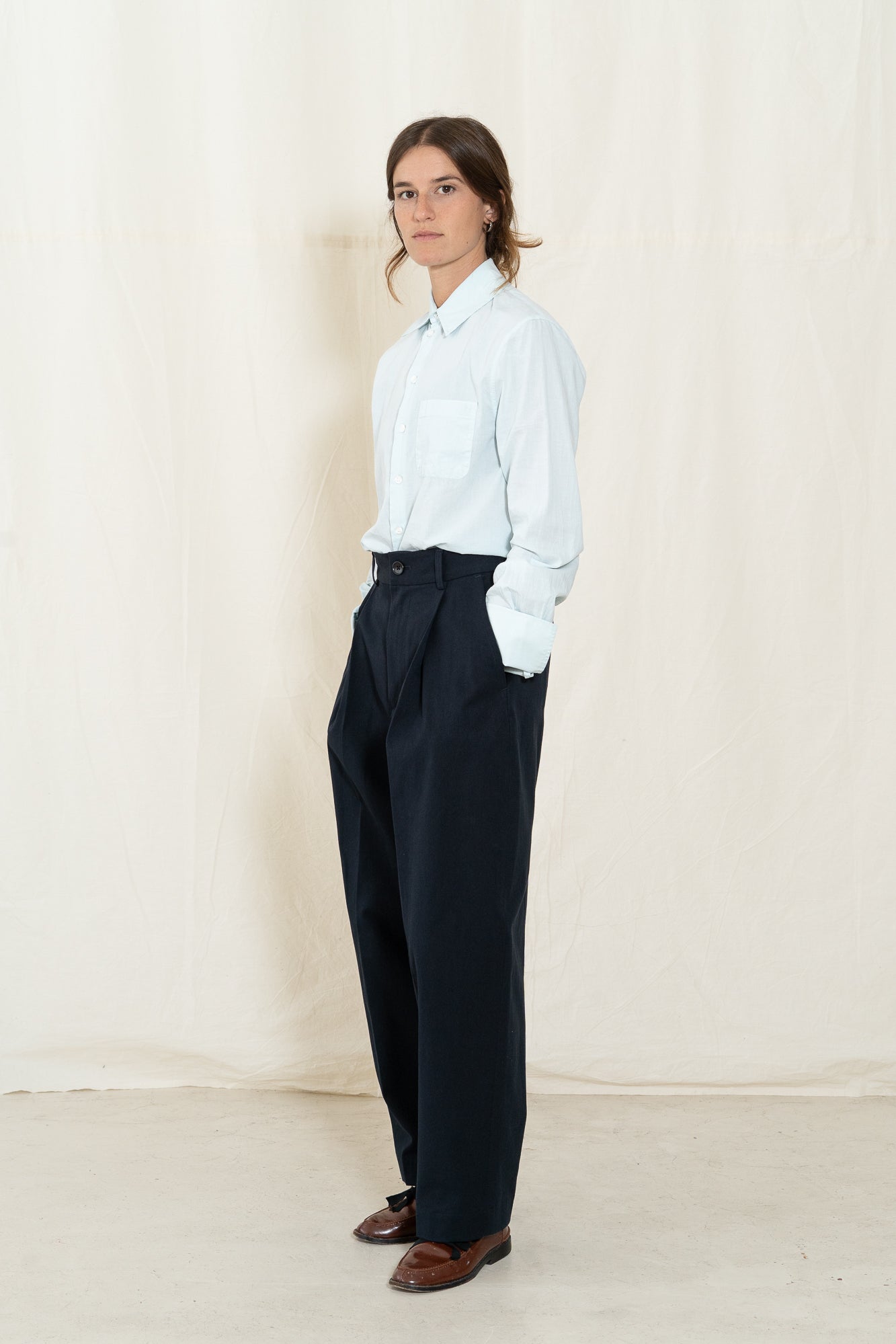 Nicholson & Nicholson Olive Chino Trousers