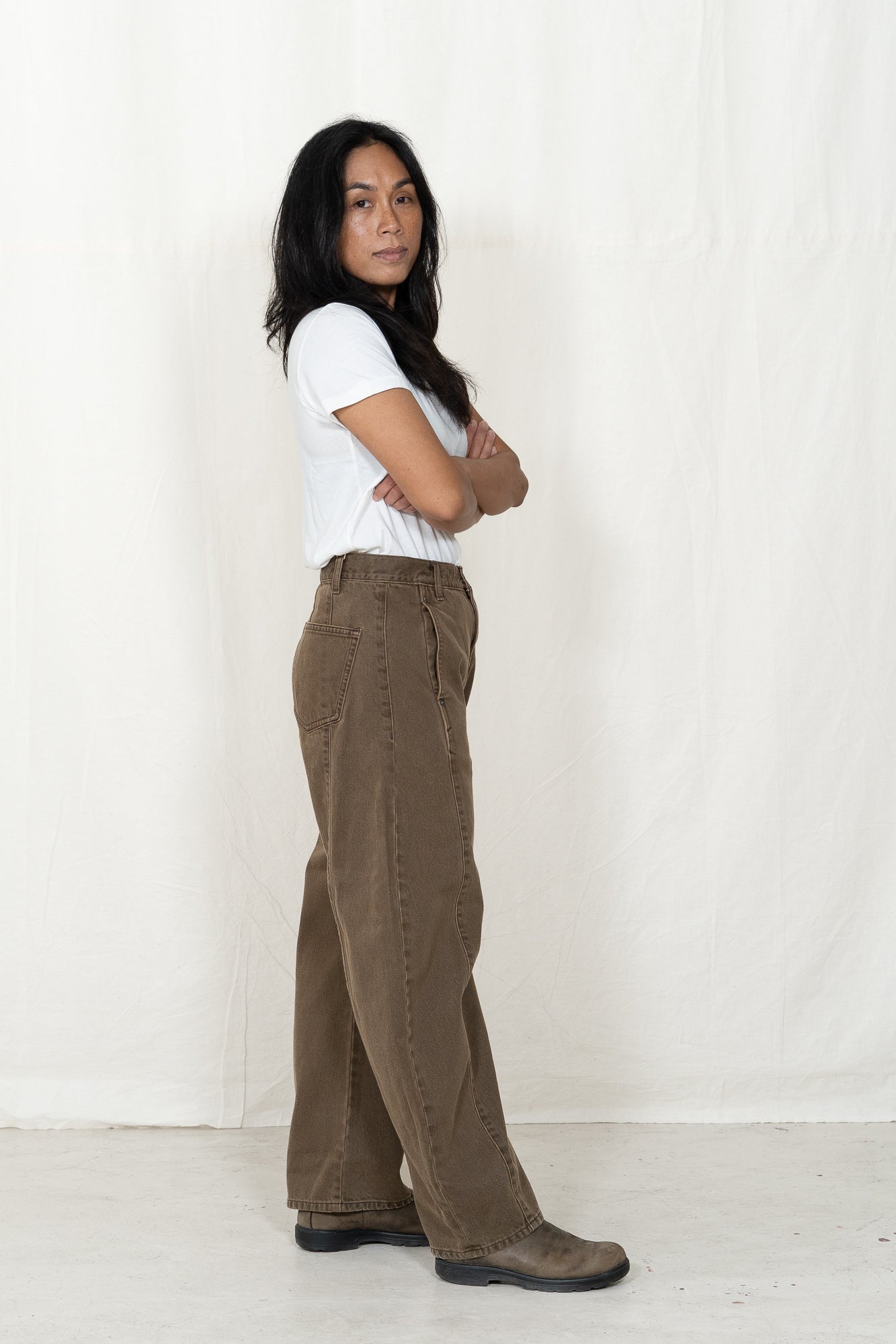 Sayaka Davis Brown Barrel Denim