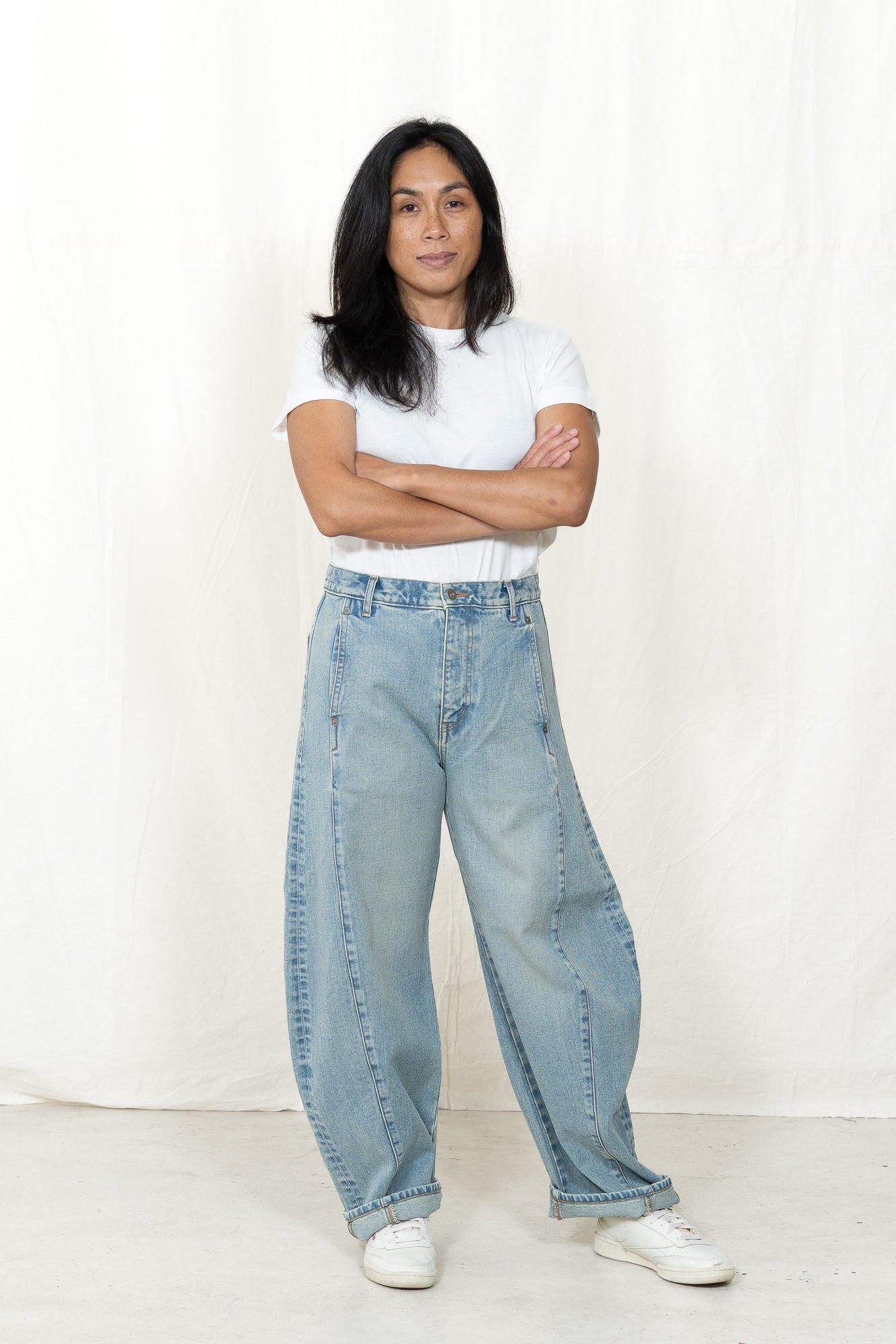 Sayaka Davis Vintage Blue Barrel Denim
