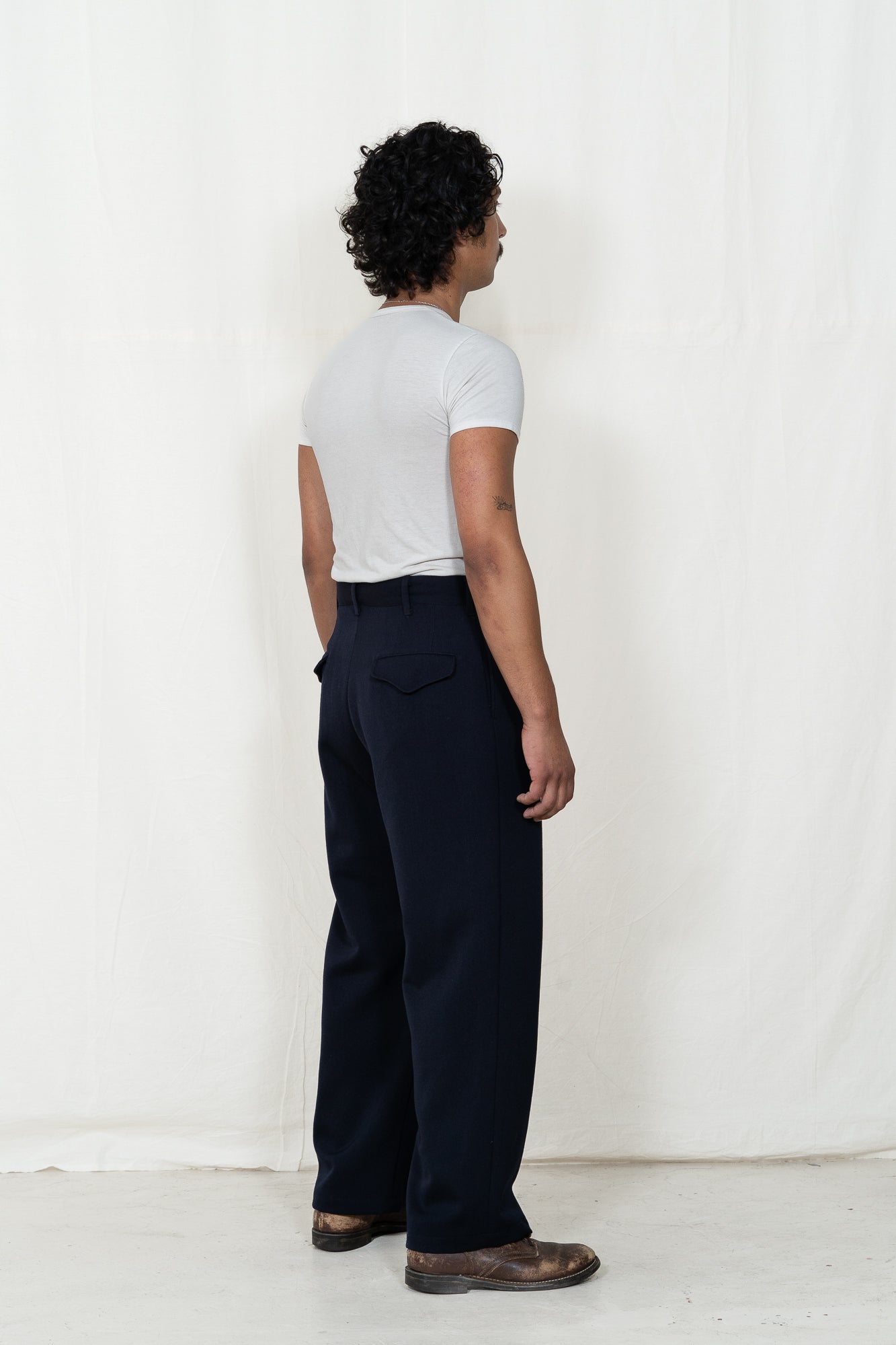Engineered Garments Dk Navy Wool Officer Pant