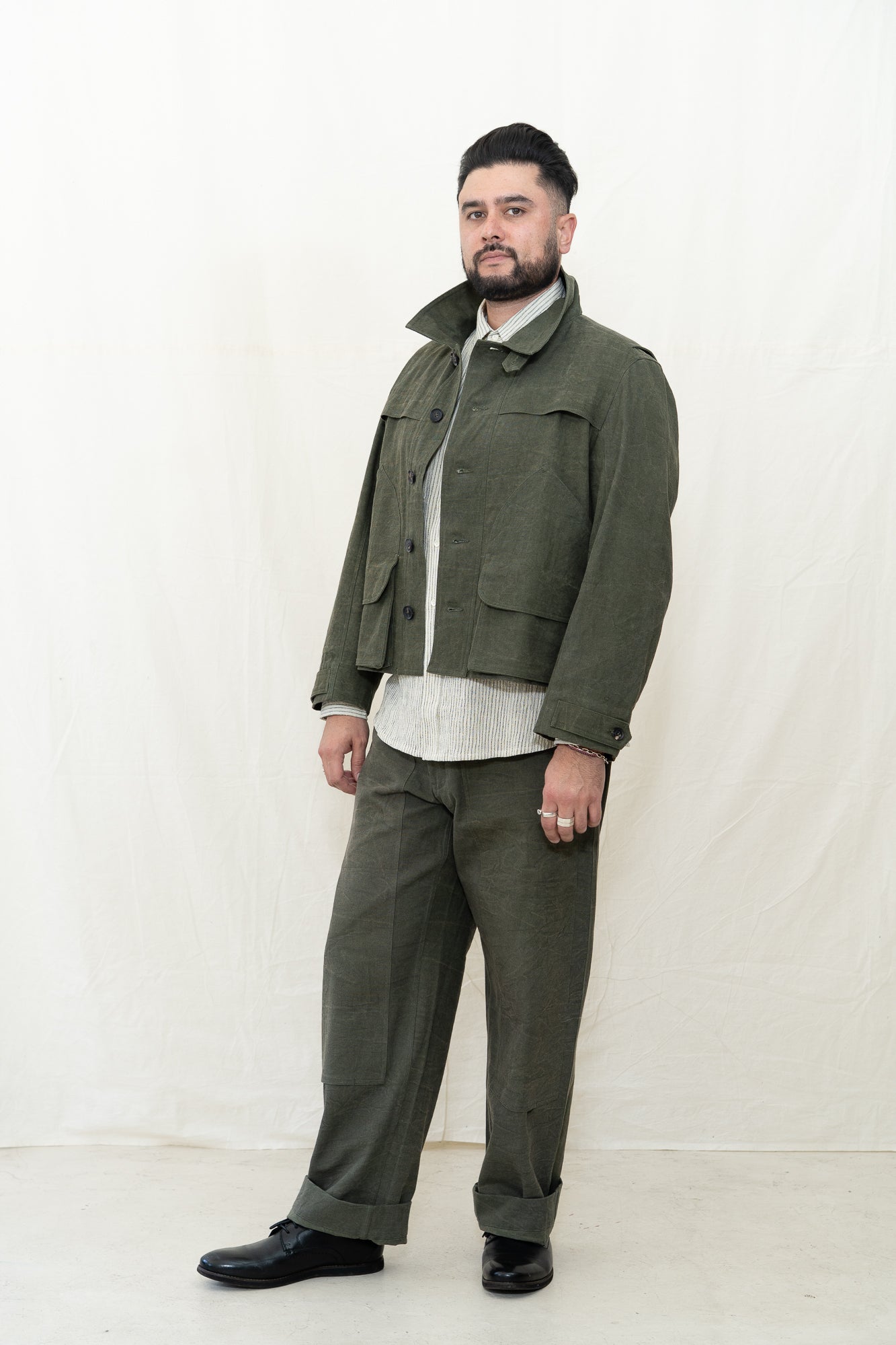 INDI + ASH Cropped Utility Jacket