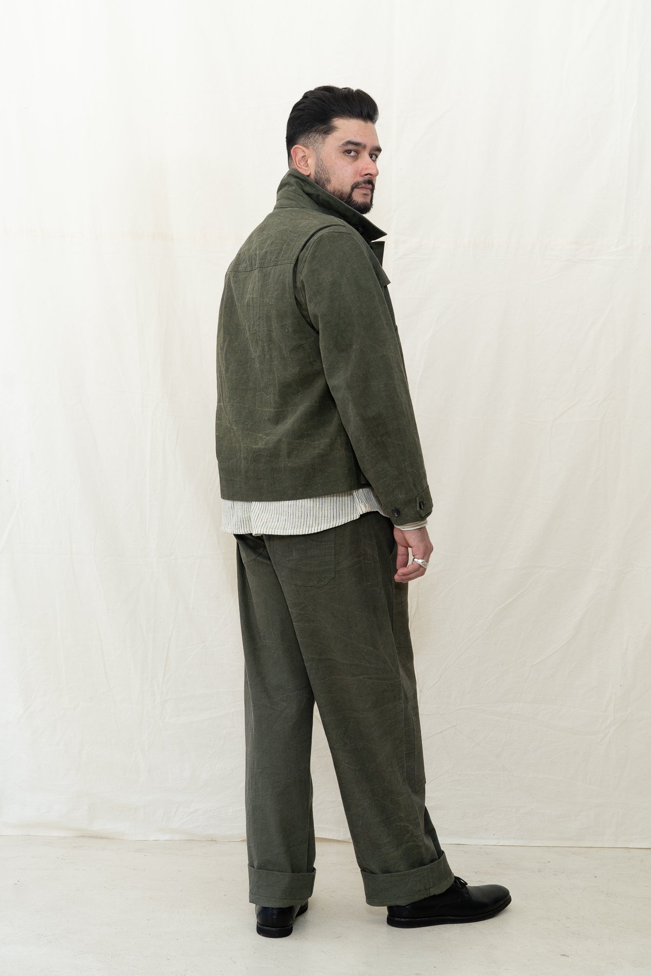 INDI + ASH Cropped Utility Jacket