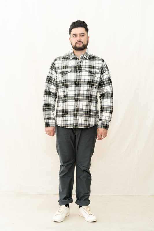 Relwen Quilted Flannel Shirt Jacket
