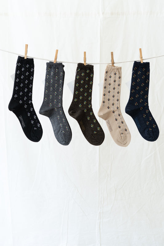 Antipast Flower Stripe Women's Socks