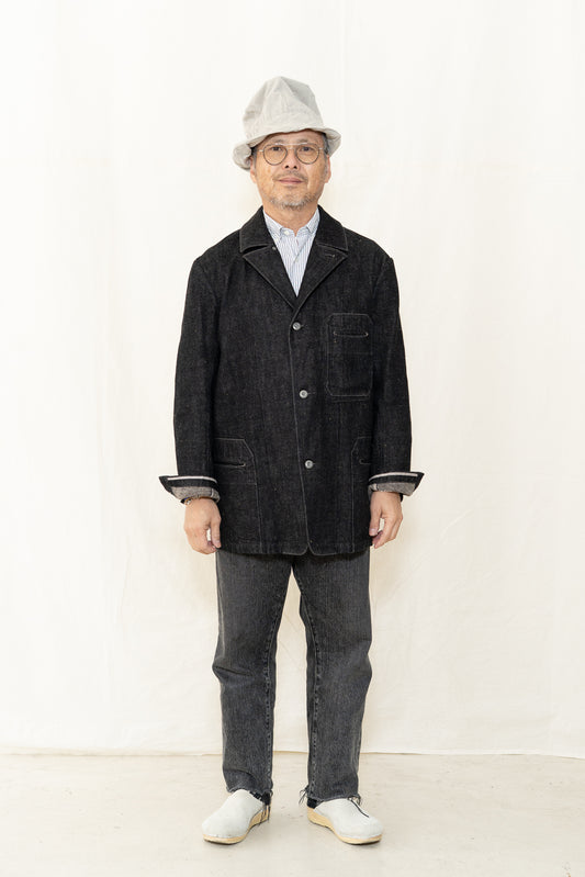 Motiv Mfg Castel Jacket in Donegal Denim