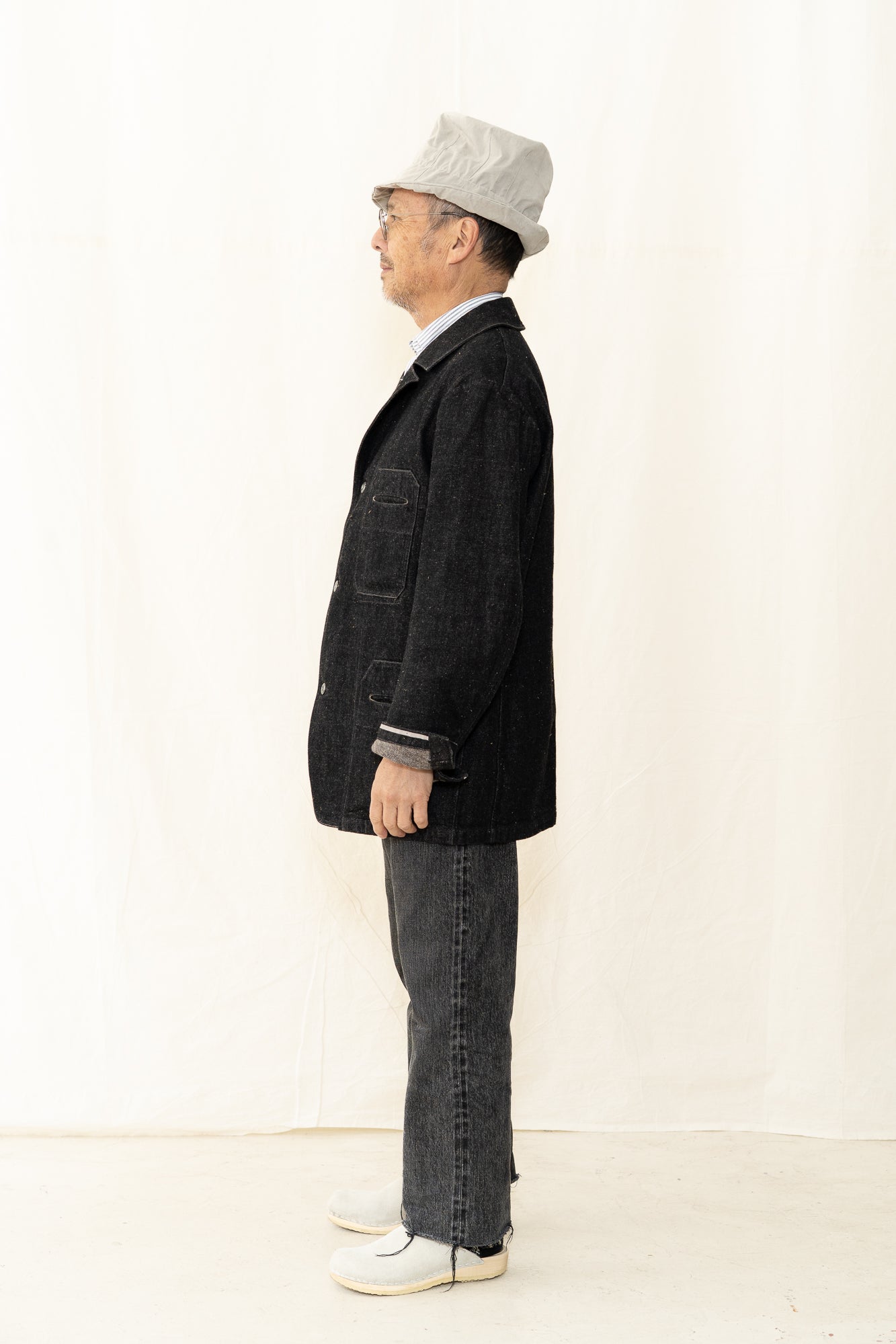 Motiv Mfg Castel Jacket in Donegal Denim