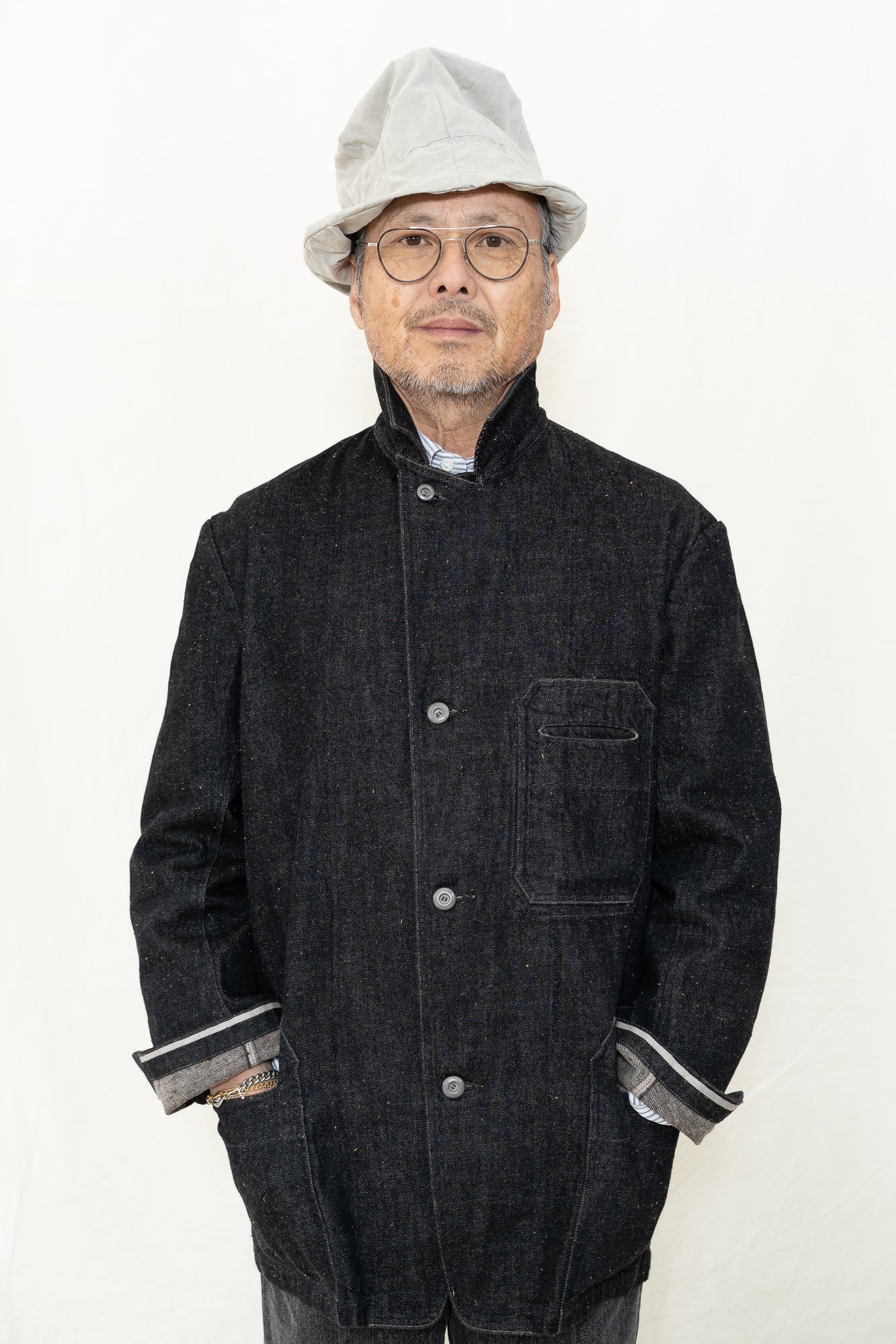 Motiv Mfg Castel Jacket in Donegal Denim