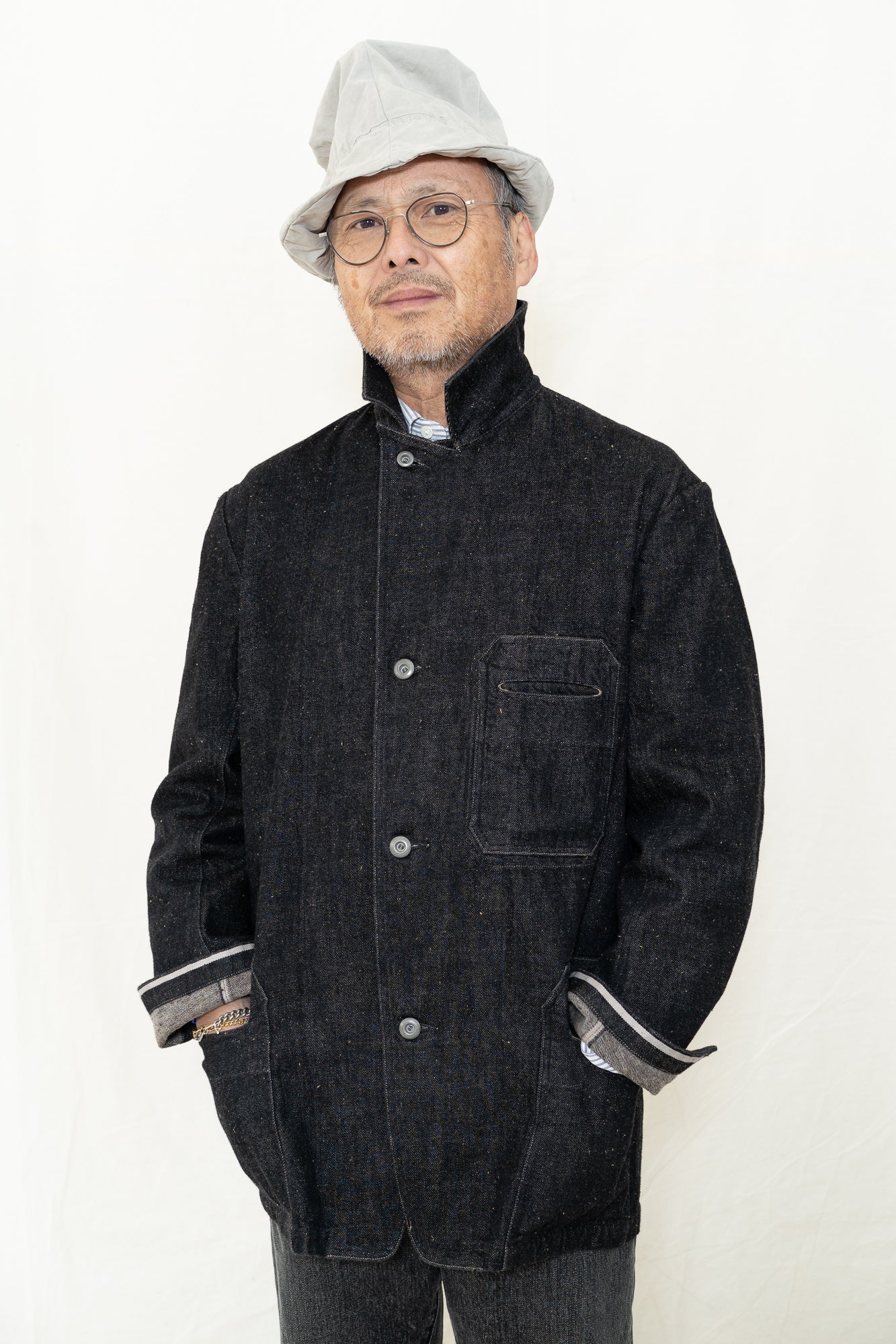 Motiv Mfg Castel Jacket in Donegal Denim