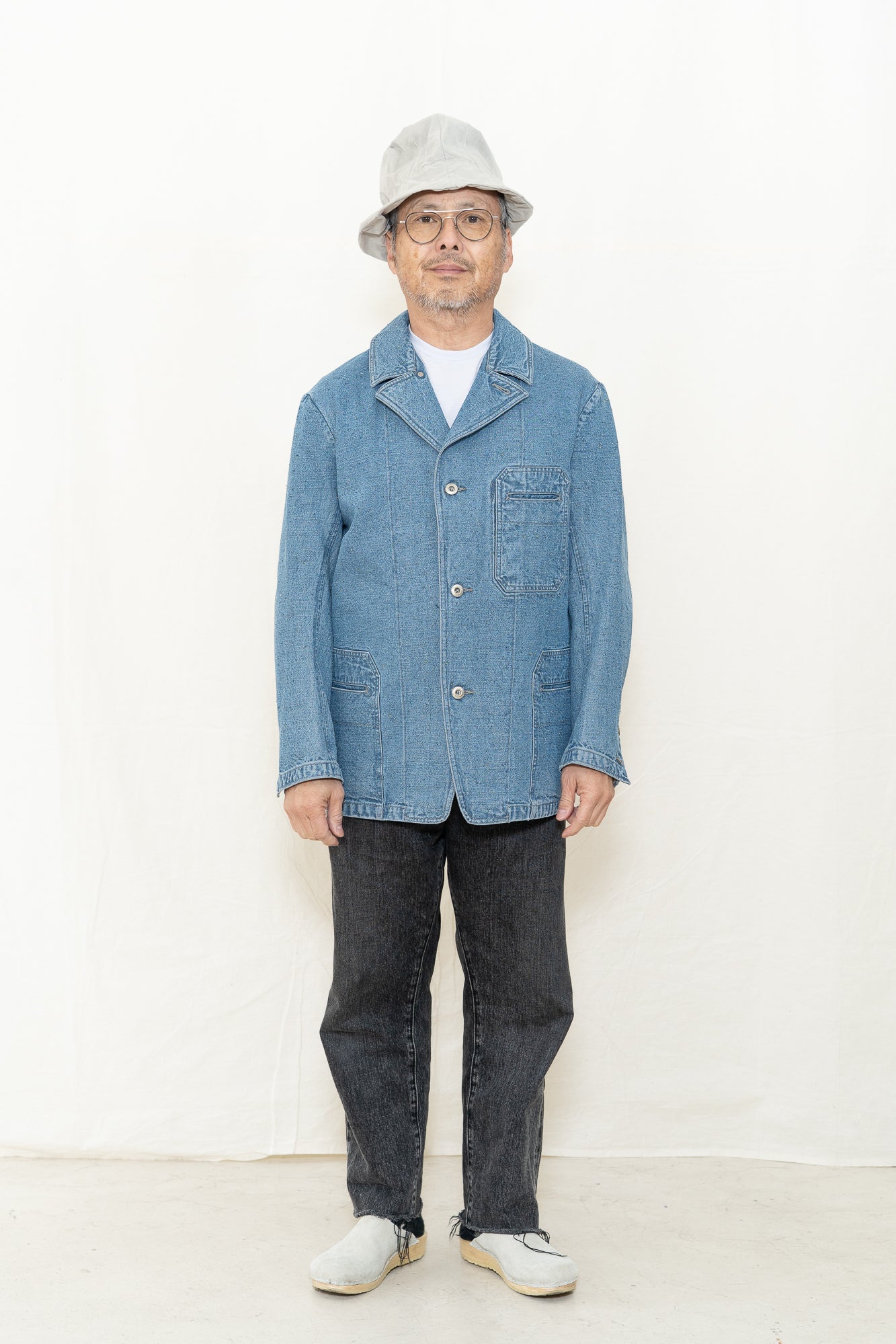 Motiv Mfg Castel Jacket in Donegal Denim